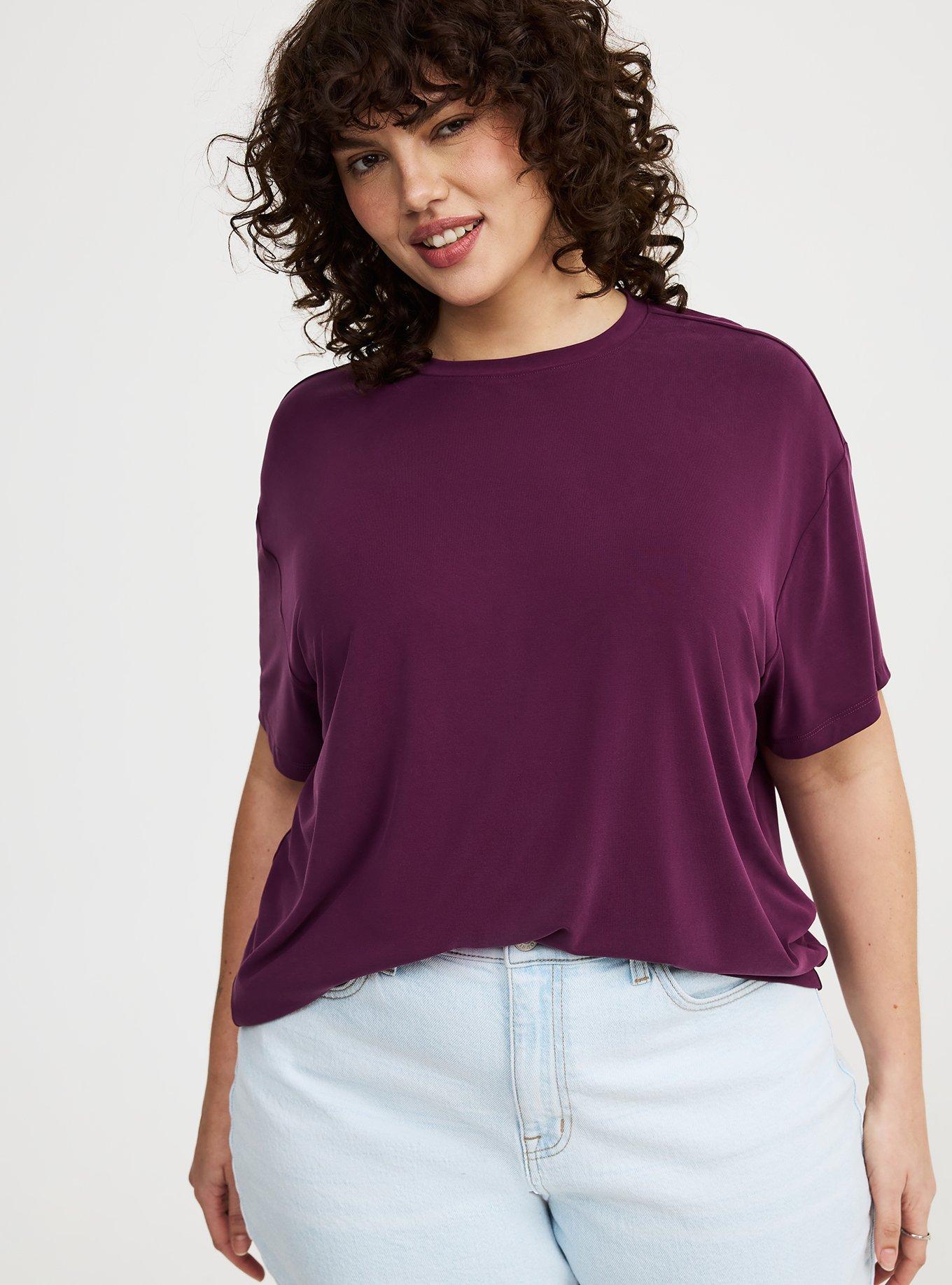 Plus Size - Sandwash Crew Relaxed Tee - Torrid Plus Size - Sandwash Crew Relaxed Tee - Torrid