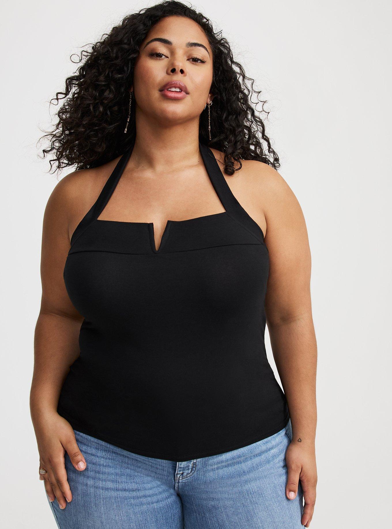 Plus Size - Foxy Square Neck Halter Top - Torrid