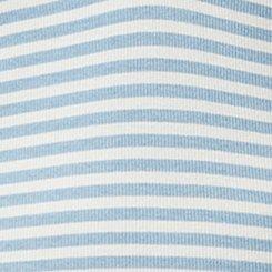 Rib Cinched V-Neck Tee, HERITAGE STRIPE CLASSIC BLUE, swatch