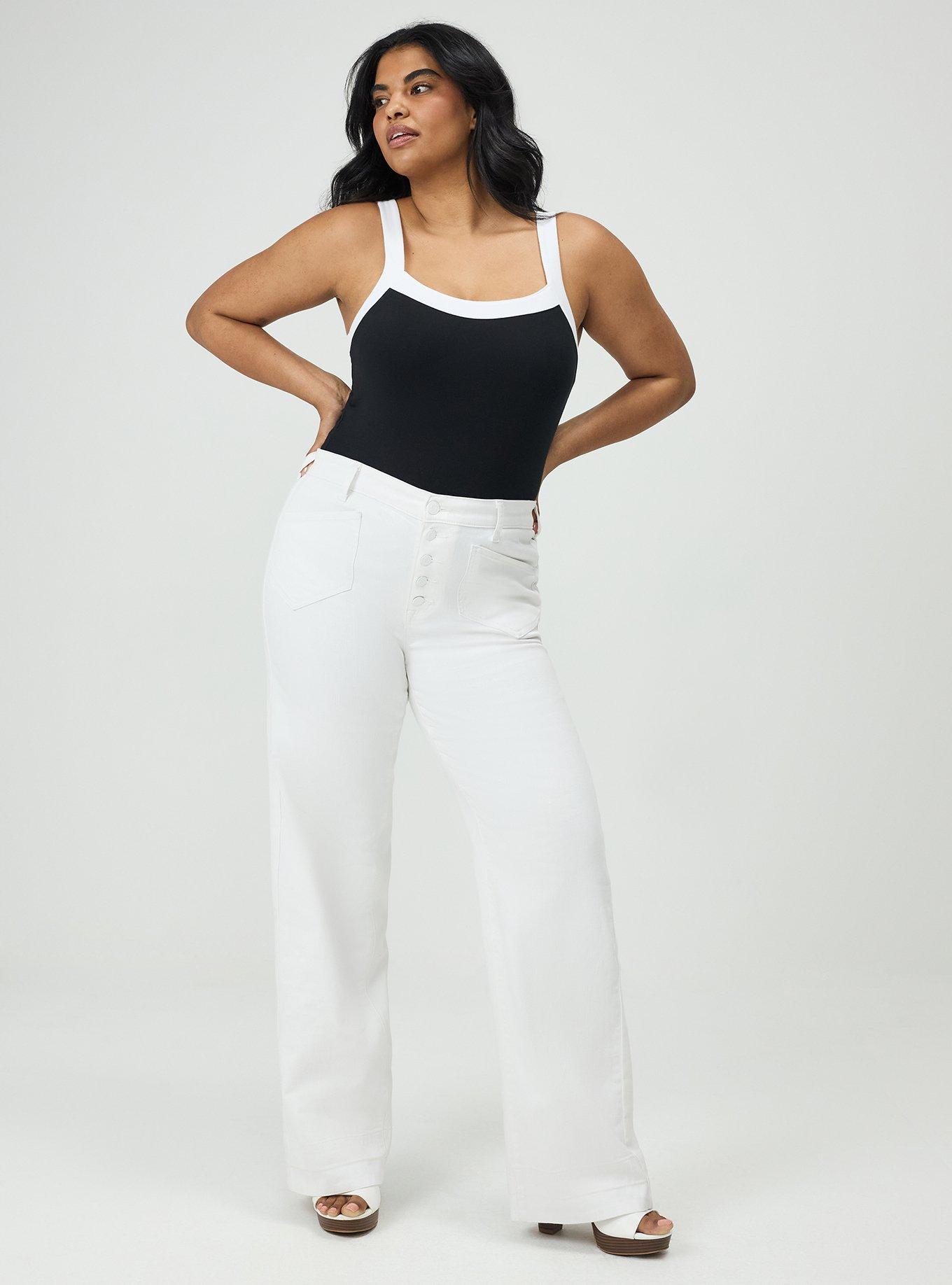 Foxy Wide Strap Tank, DEEP BLACK, alternate