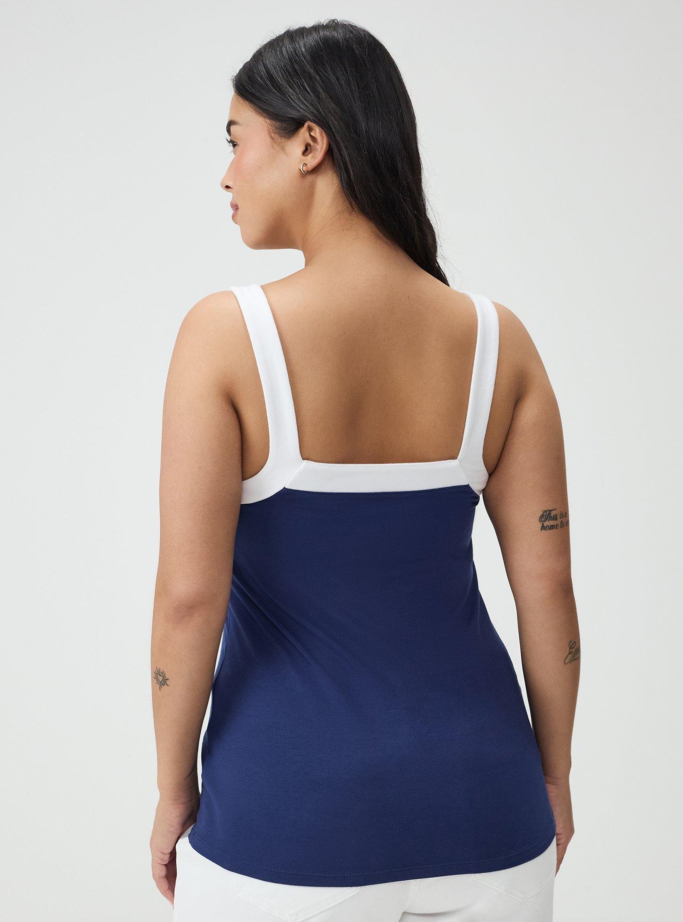 Foxy Wide Strap Tank, MEDIEVAL BLUE, alternate