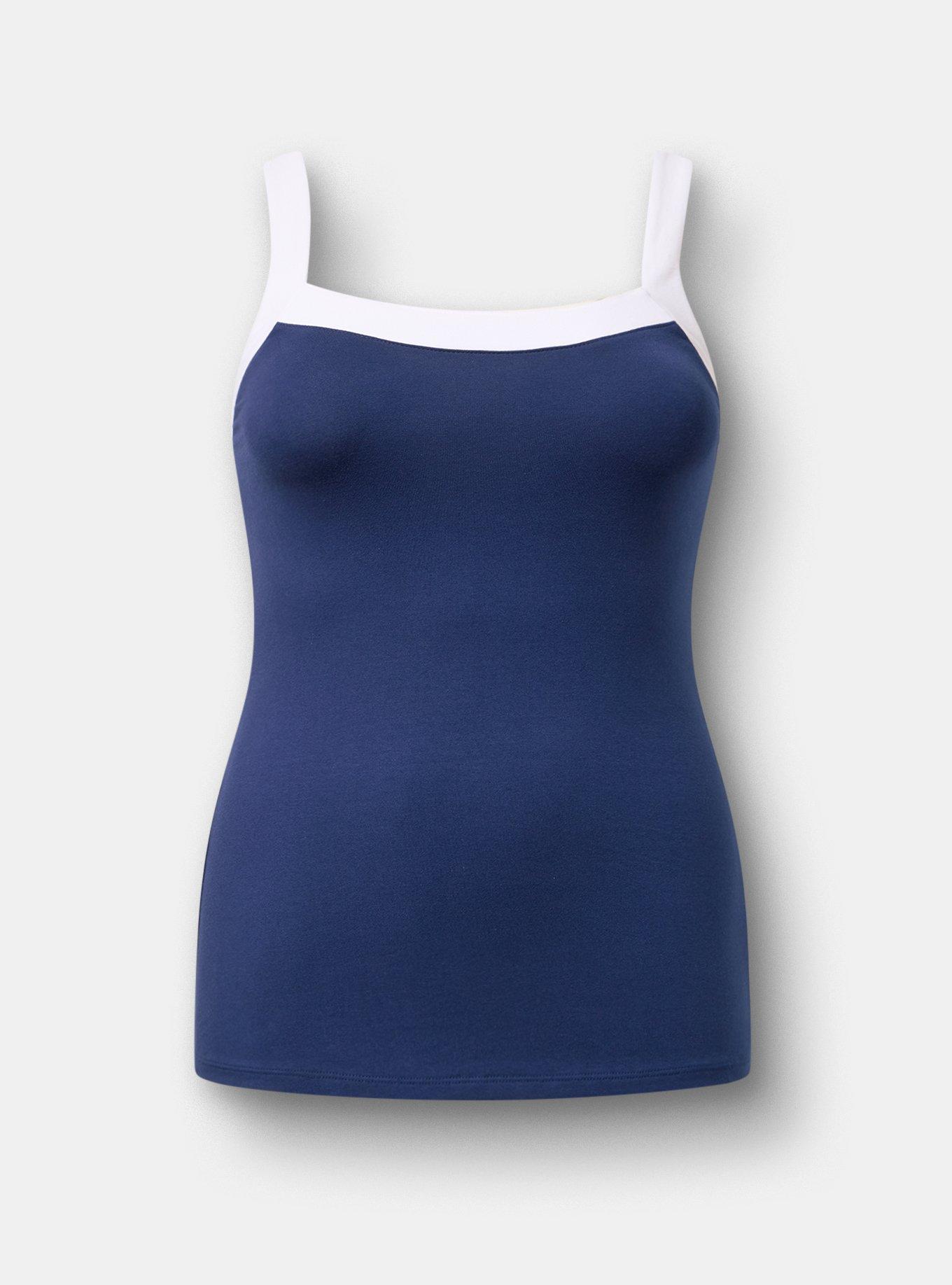 Foxy Wide Strap Tank, MEDIEVAL BLUE, hi-res