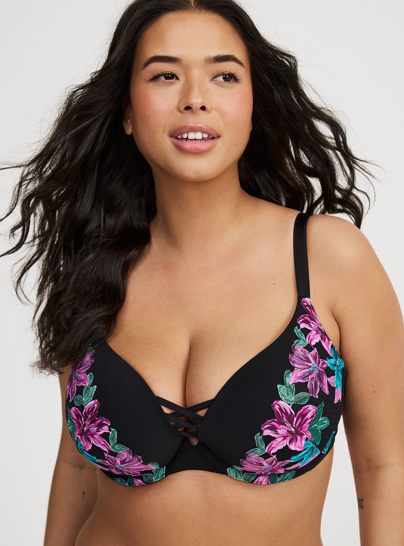 XO Plunge Push-Up Nova Lace Bra