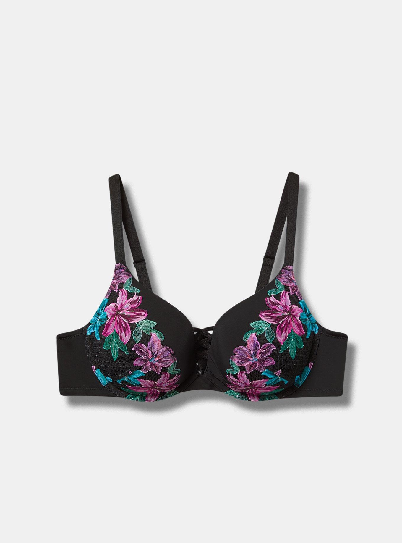 Plus Size - XO Plunge Push-Up Nova Lace Bra - Torrid