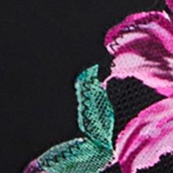 XO Plunge Push-Up Nova Lace Bra, RICH BLACK, swatch