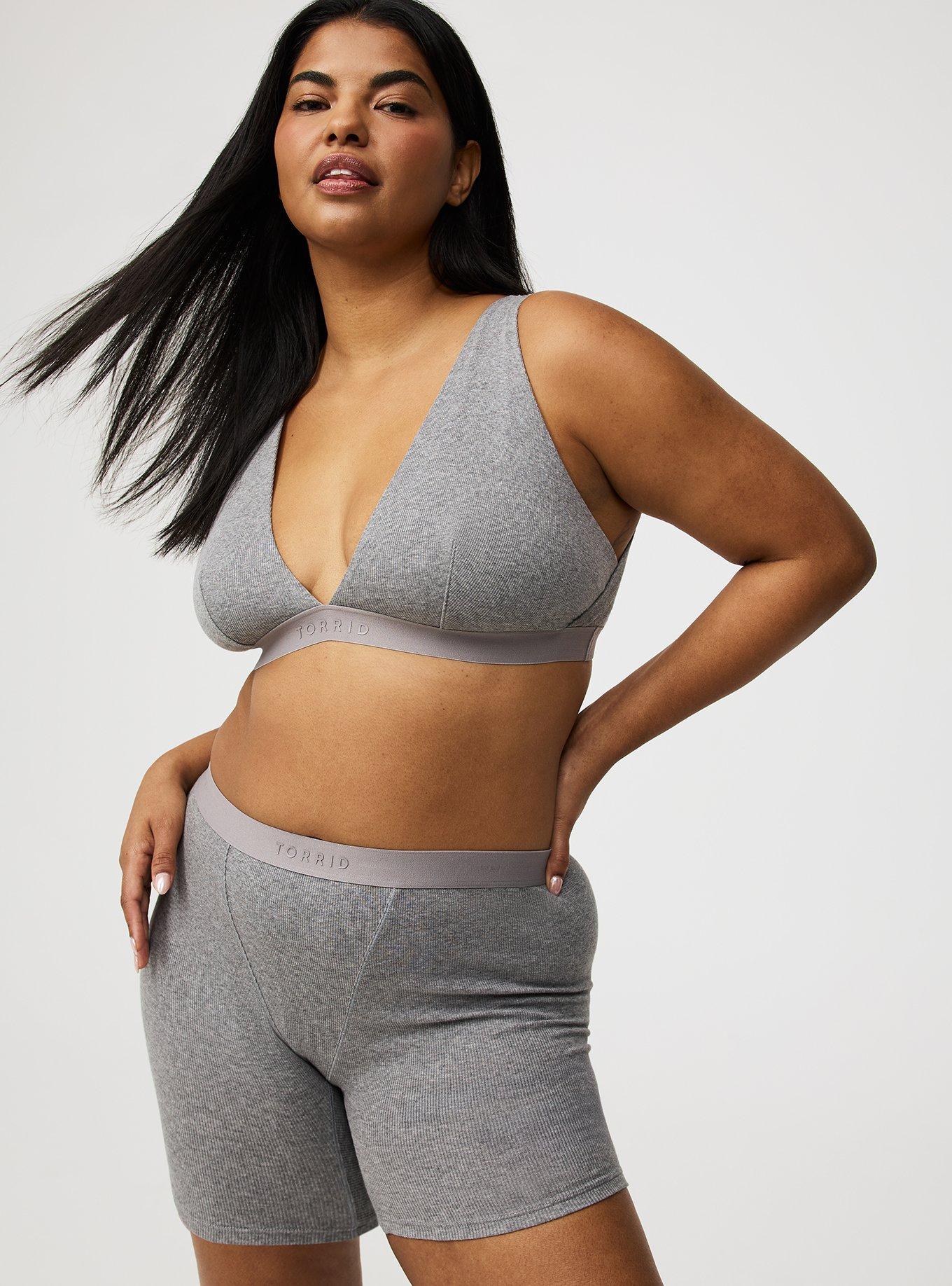 Unlined Heather Plunge Bralette