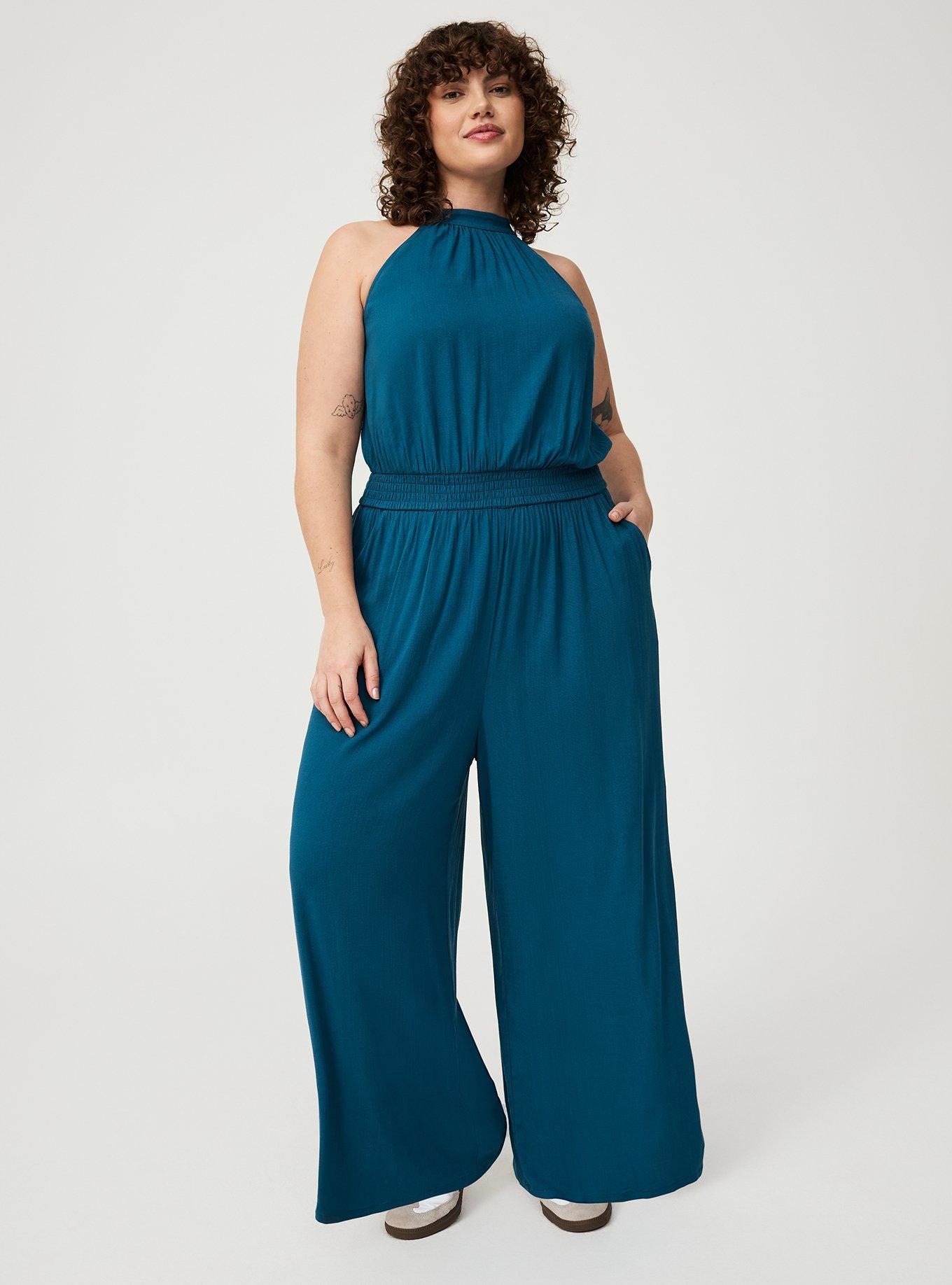 Sleeveless High Neck Jumpsuit