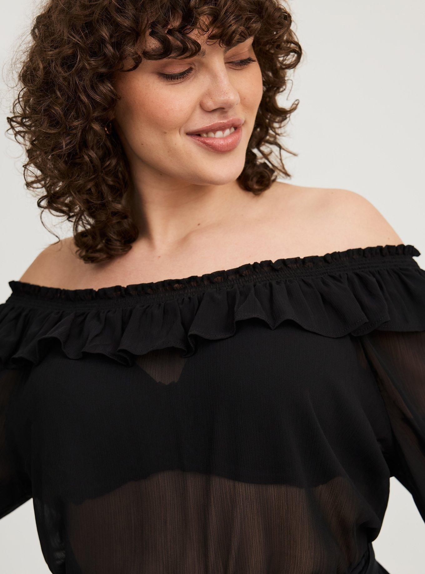 Off-Shoulder Ruffle Top