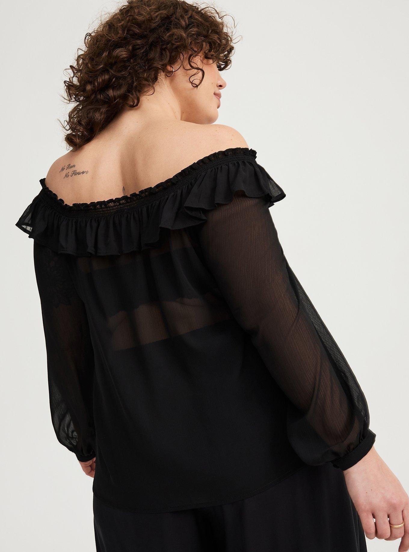 Off-Shoulder Ruffle Top