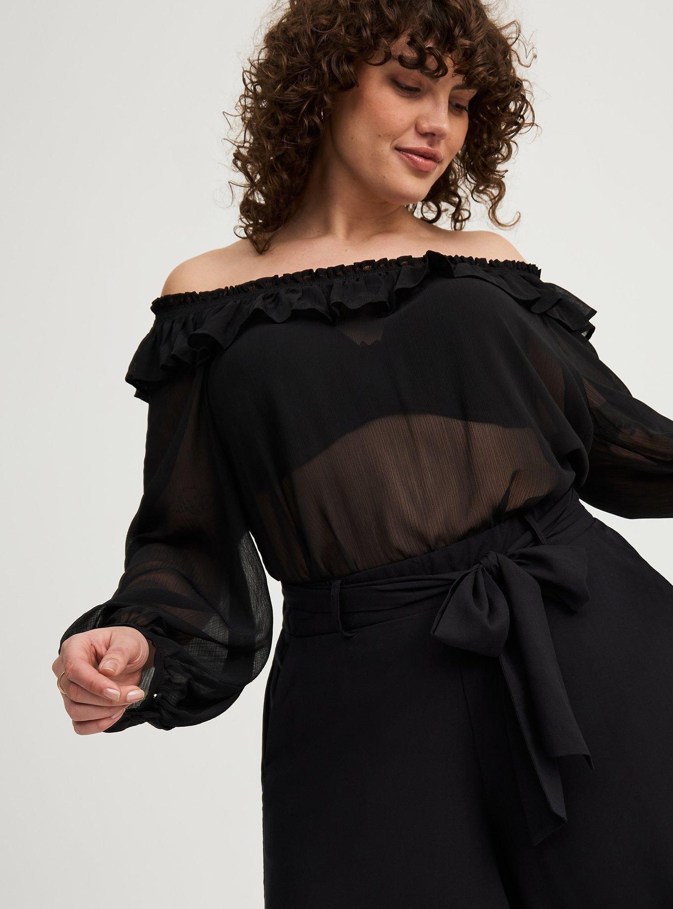 Off-Shoulder Ruffle Top