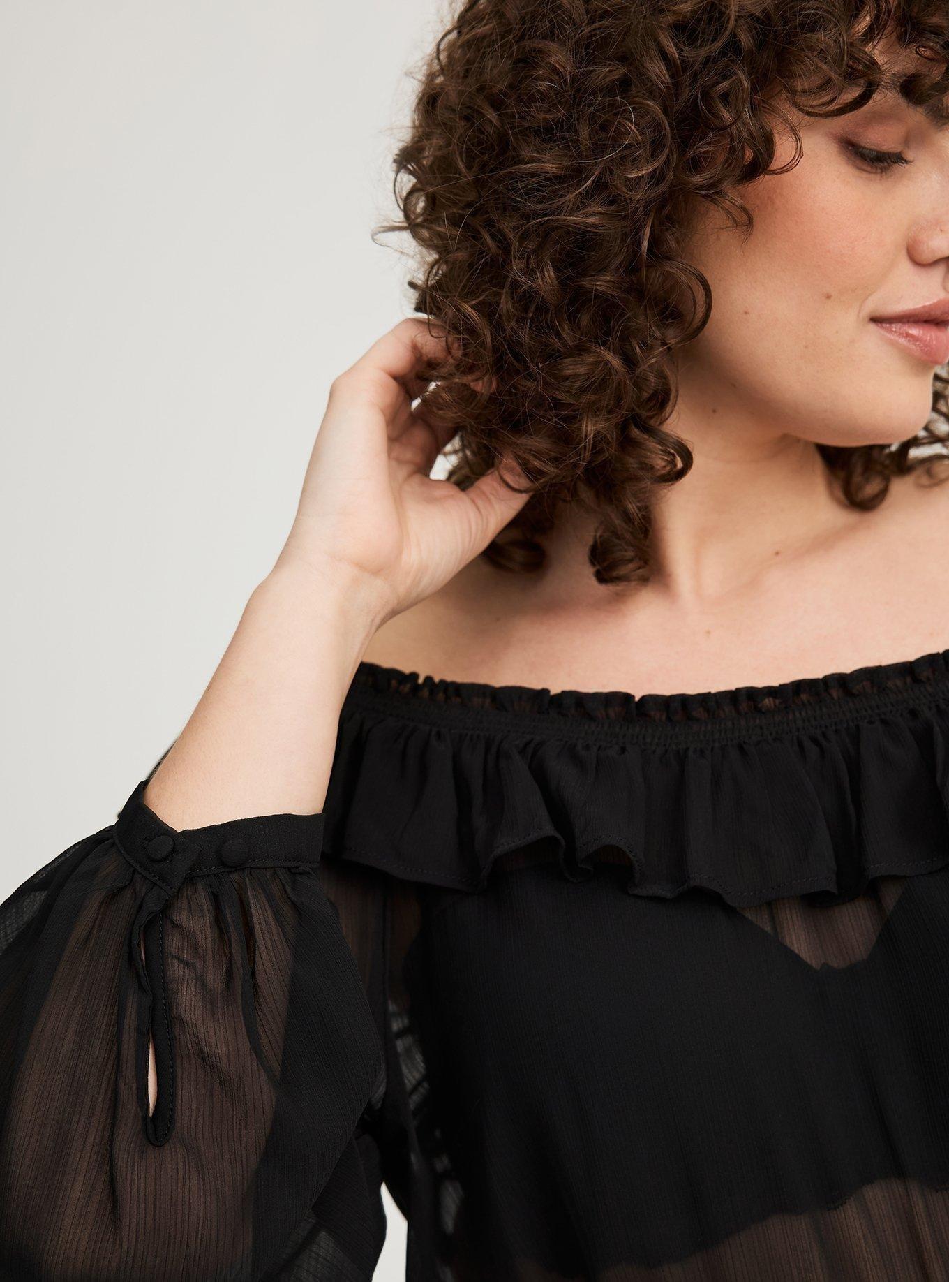 Off-Shoulder Ruffle Top