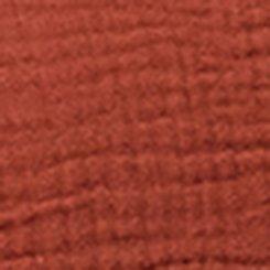 Cotton Gauze Drop Shoulder Button Down Shirt, ROASTED RUSSET, swatch