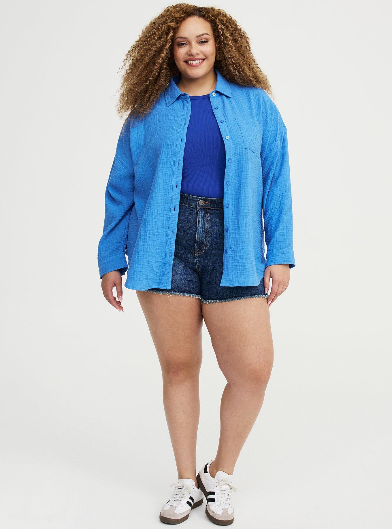 Cotton Gauze Drop Shoulder Shirt, REGATTA, alternate