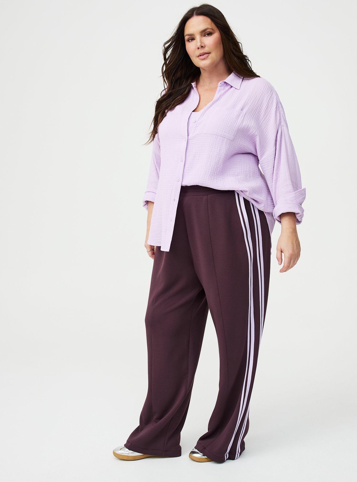 Cotton Gauze Drop Shoulder Shirt, ENGLISH HYACINTH, alternate