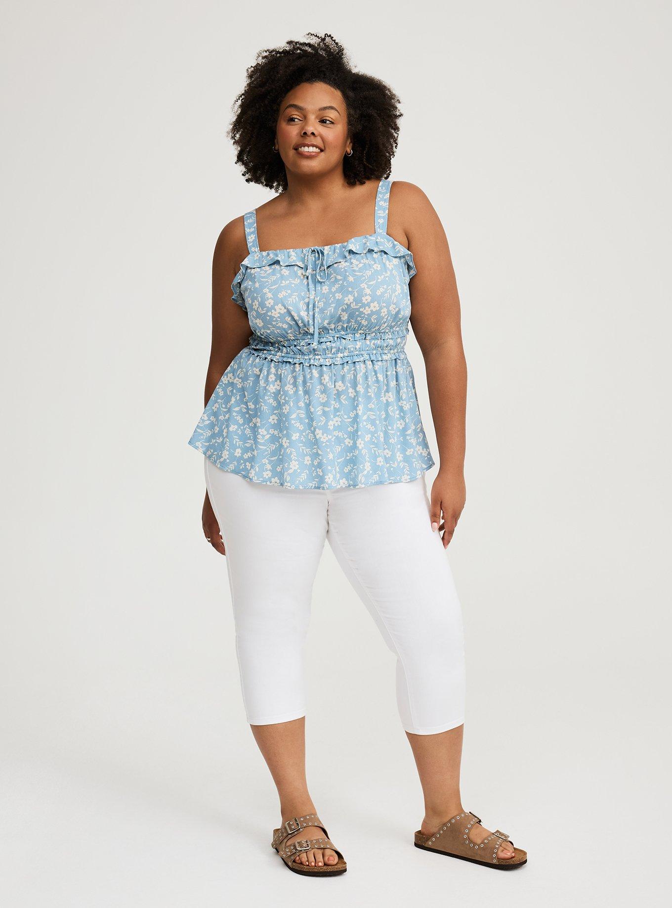 Babydoll Smocked Sleeveless Top