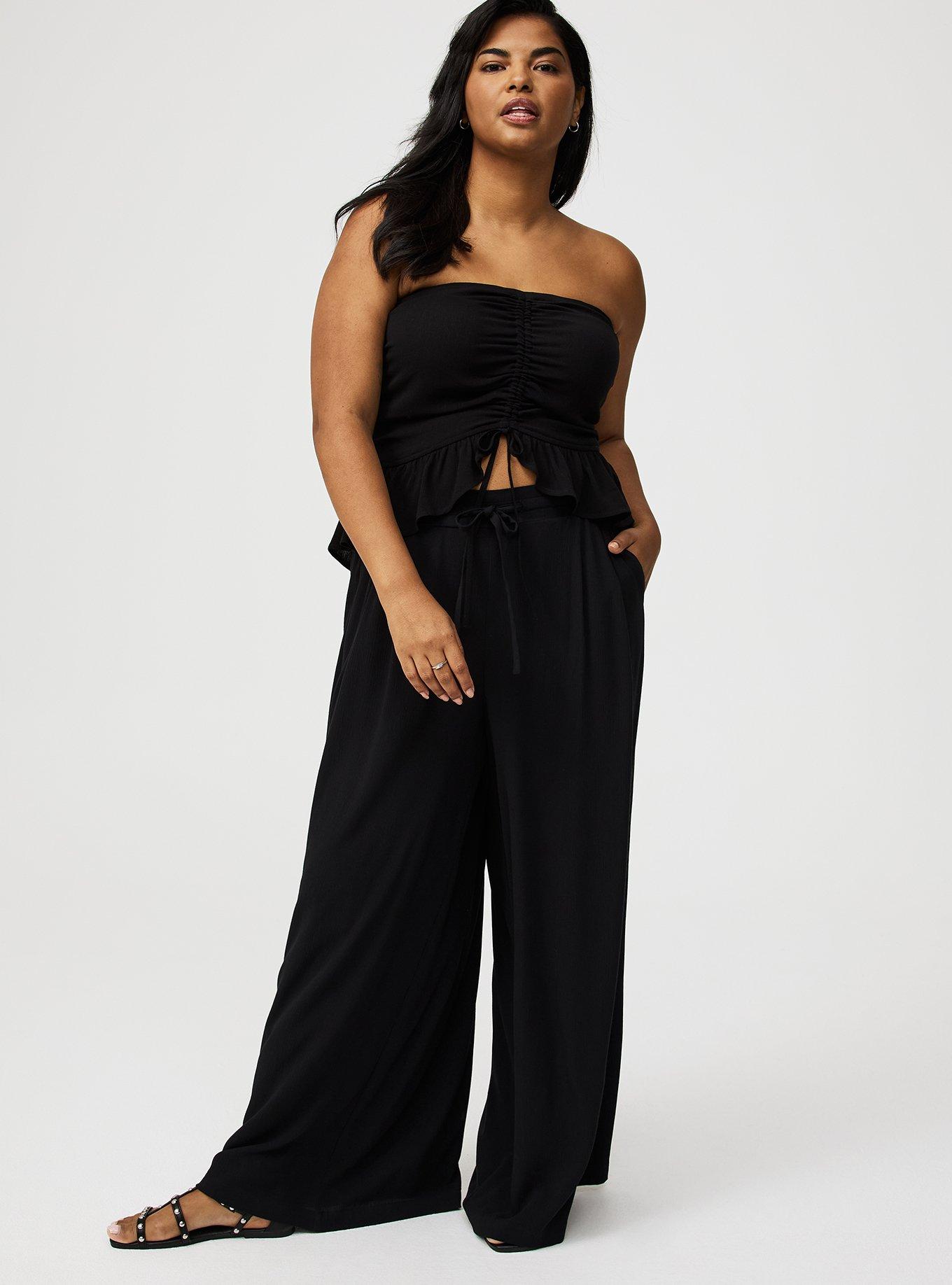 Cinched Tube Crop Top