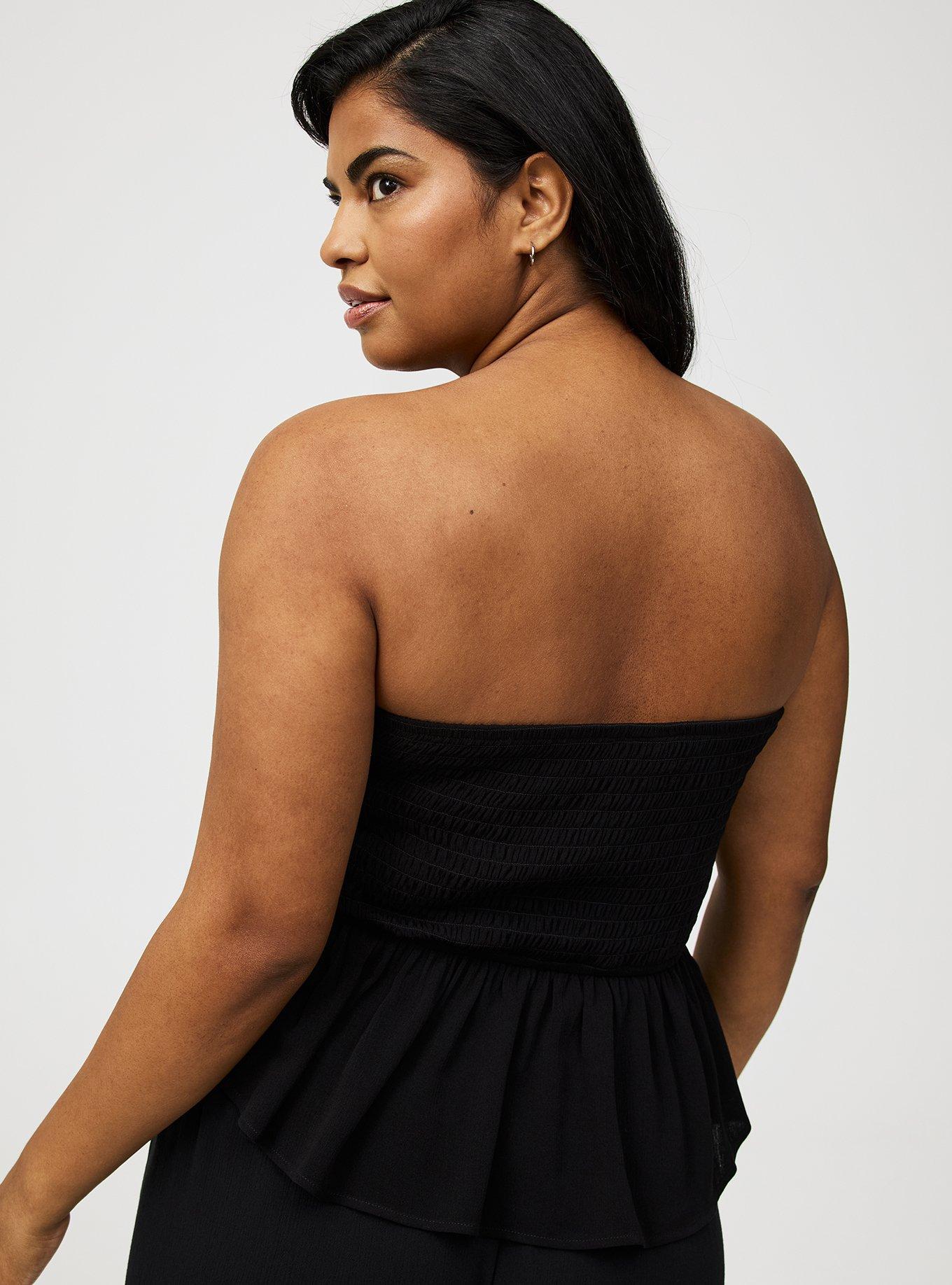 Cinched Tube Crop Top