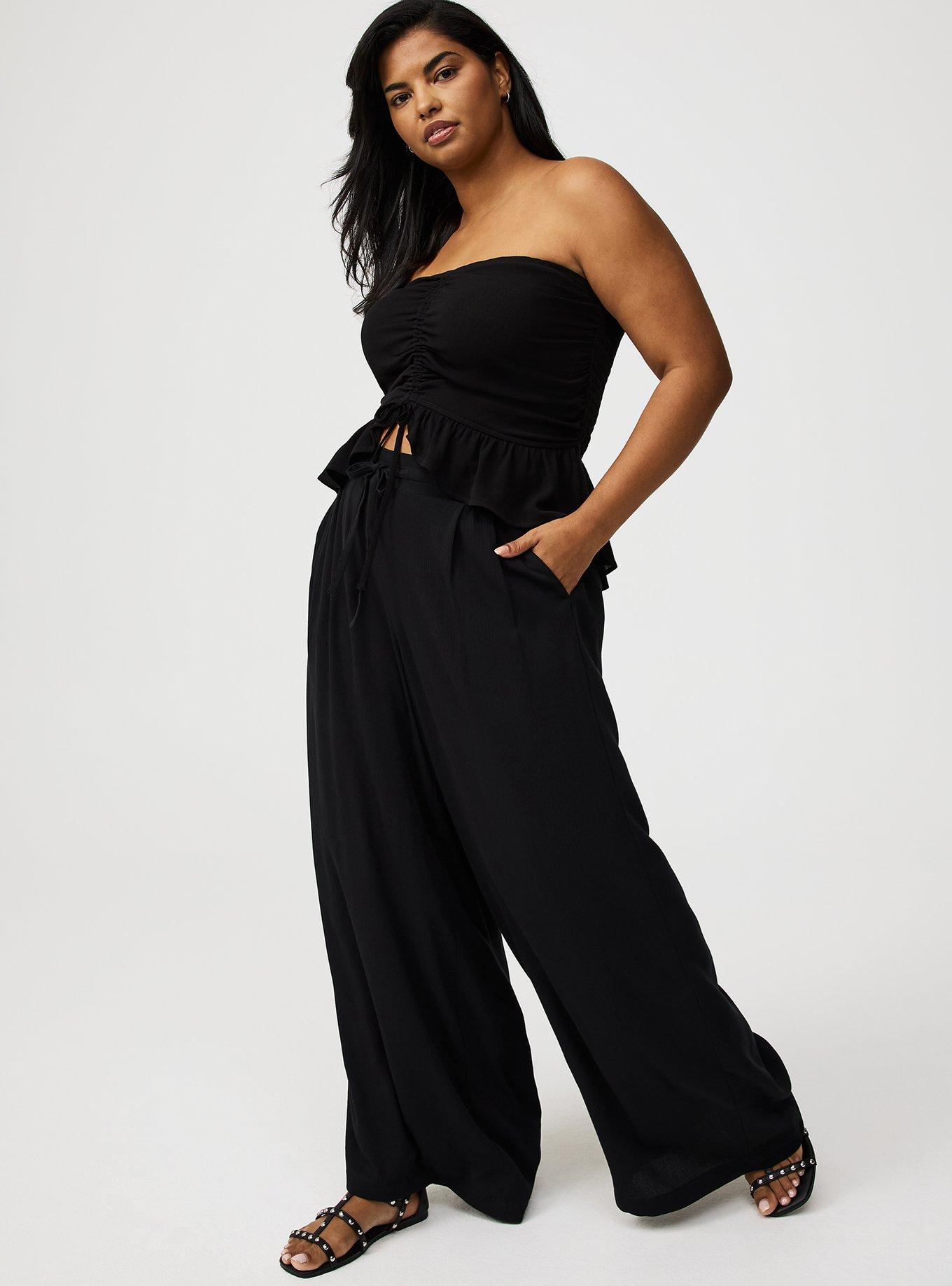 Cinched Tube Crop Top