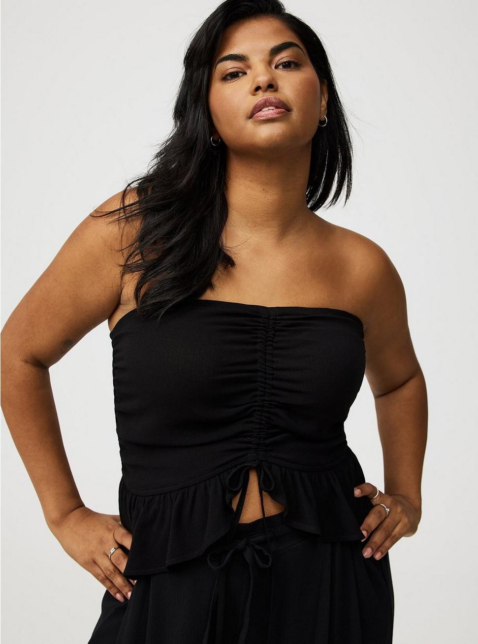Plus Size - Cinched Tube Top - Torrid Plus Size - Cinched Tube Top - Torrid