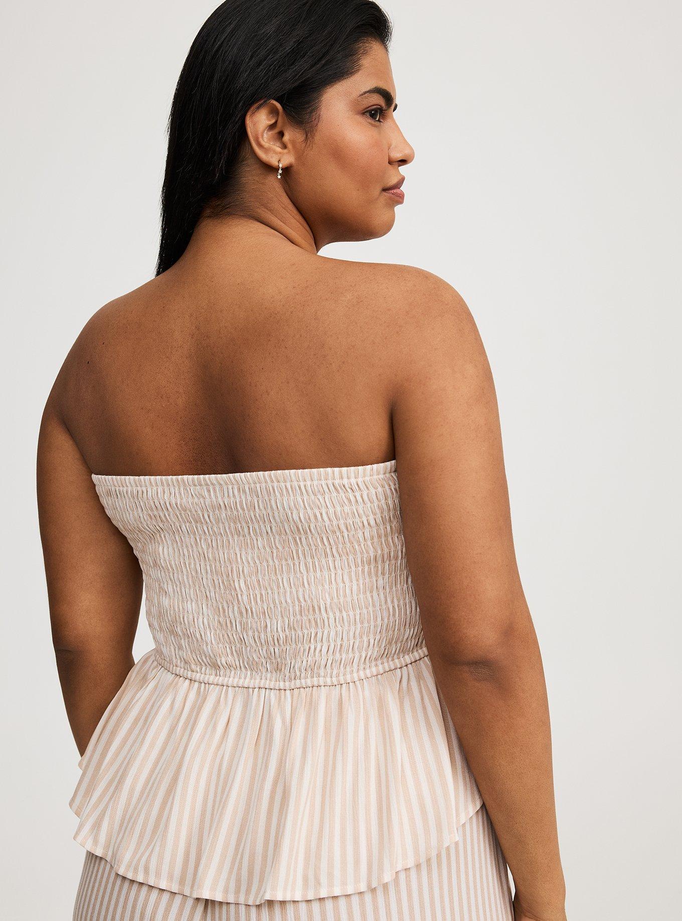 Cinched Tube Crop Top