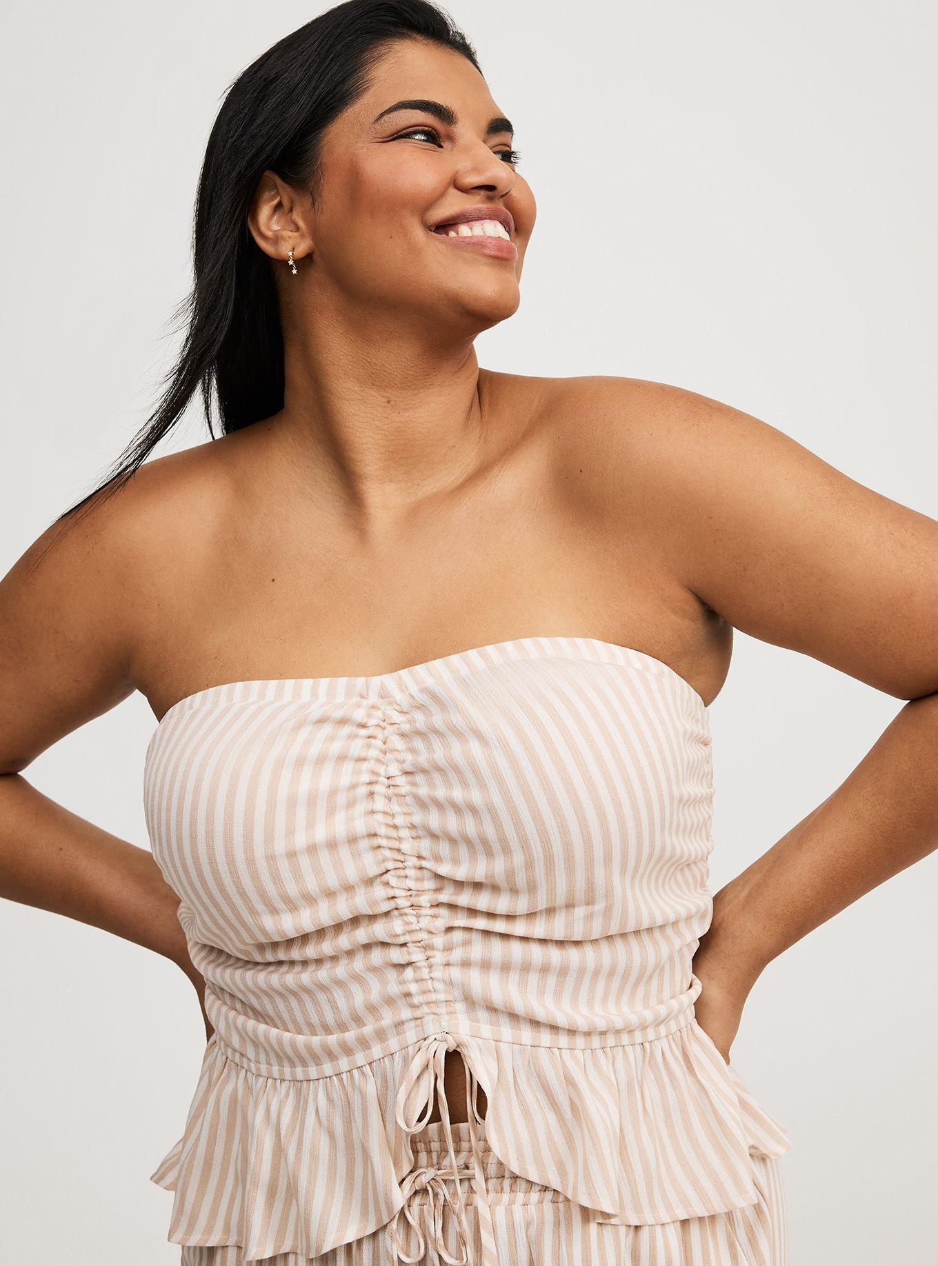 Cinched Tube Crop Top