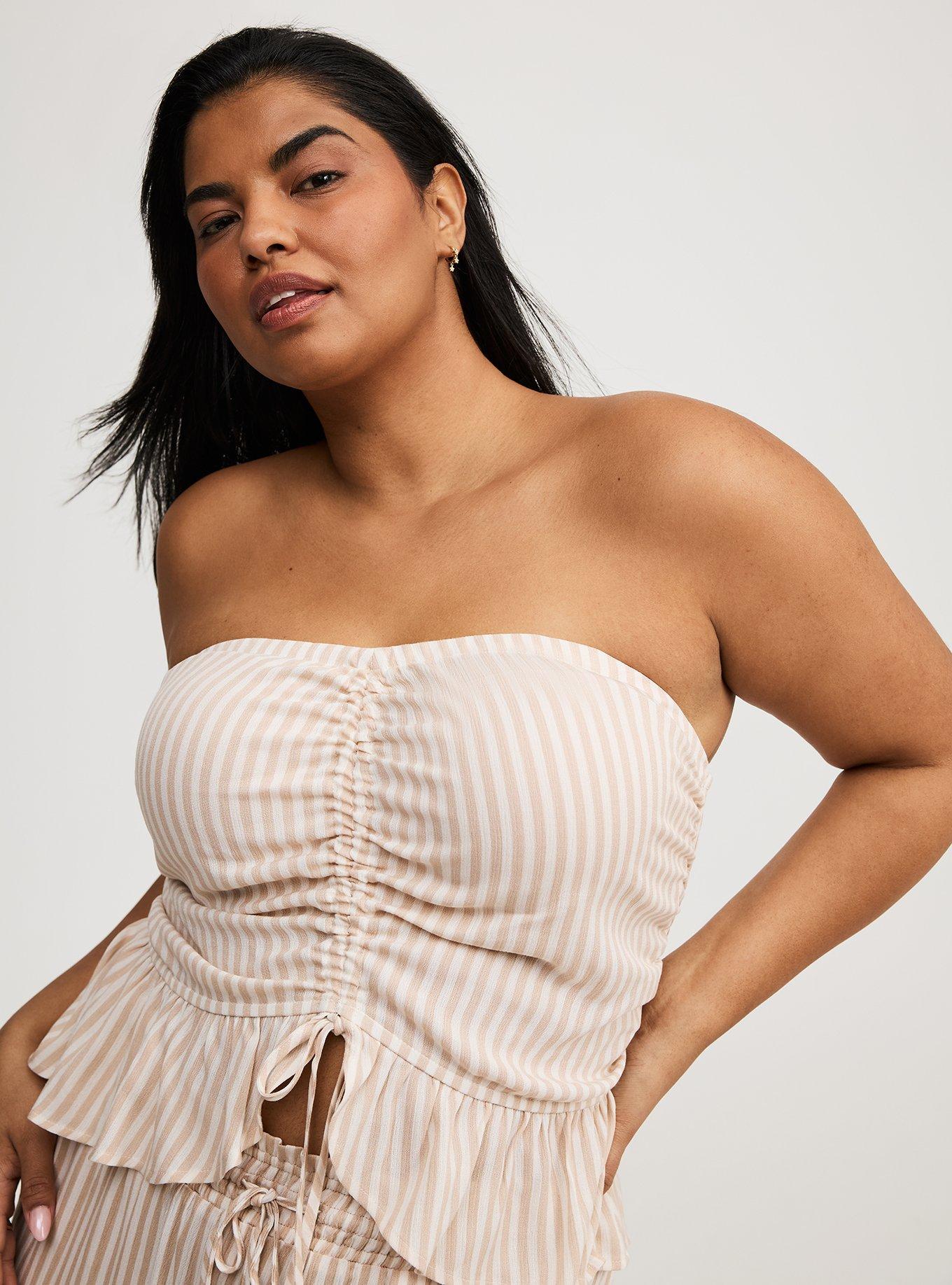 Cinched Tube Crop Top