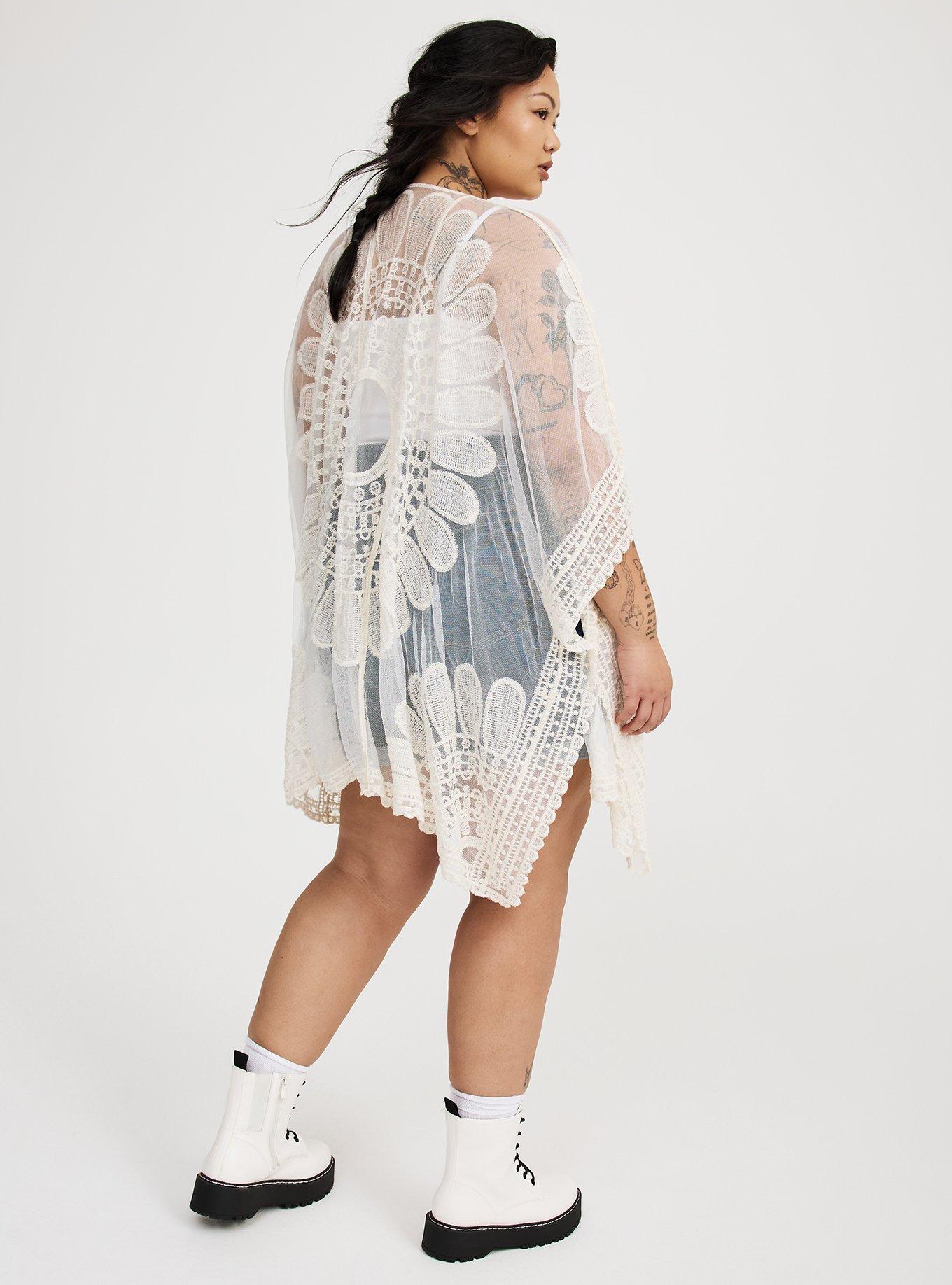 Embroidered Statement Ruana
