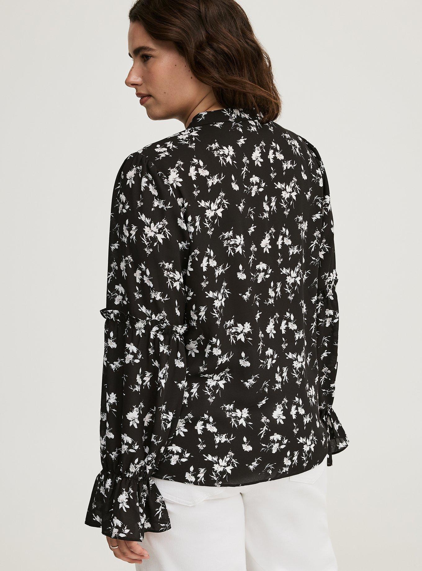 Ruffle Long Sleeve Blouse