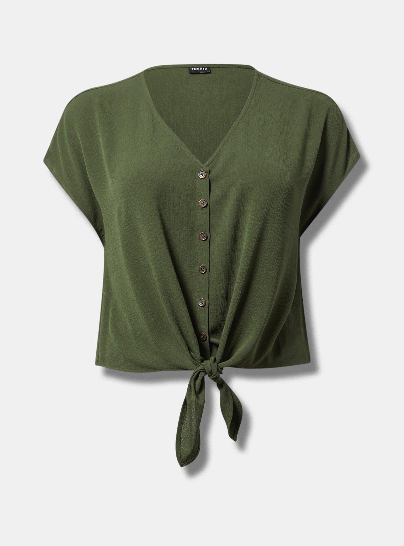 Dolman Tie-Front Top