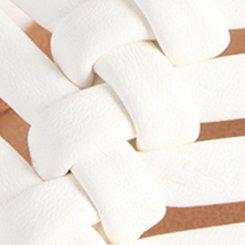 Strappy Braided Flip Flop (WW), WHITE, swatch