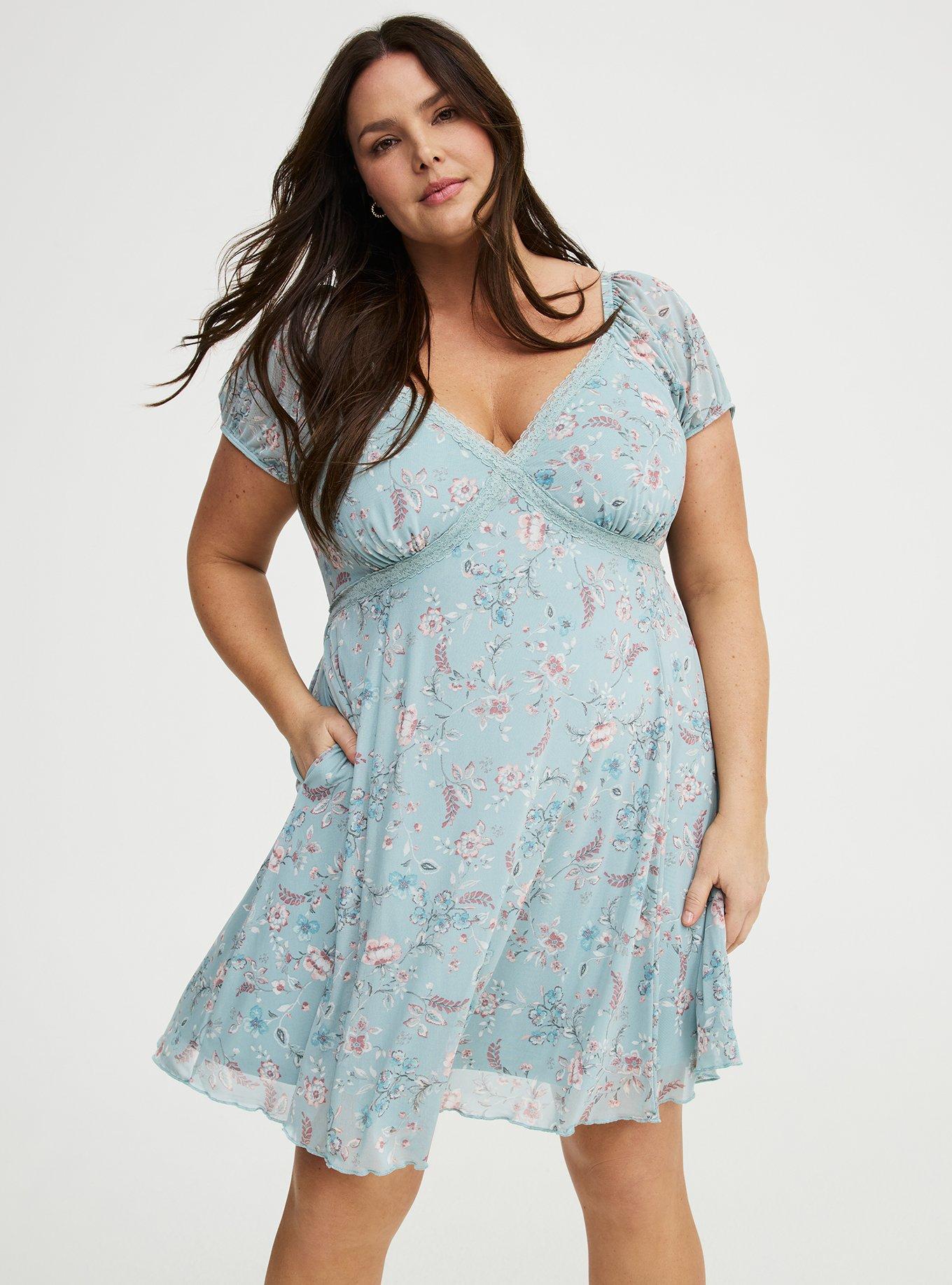 Mesh Mini Dress, TENDER JACOBEAN MINT, hi-res