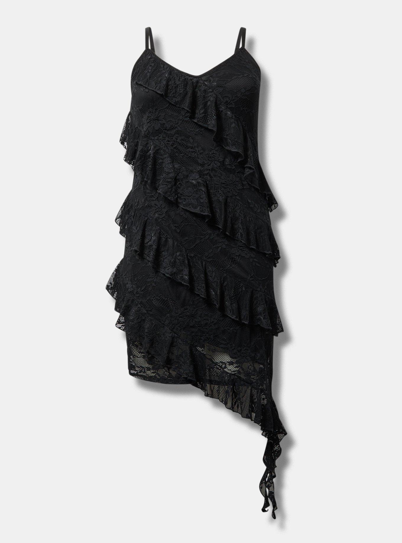 Asymmetrical  Ruffle Dress