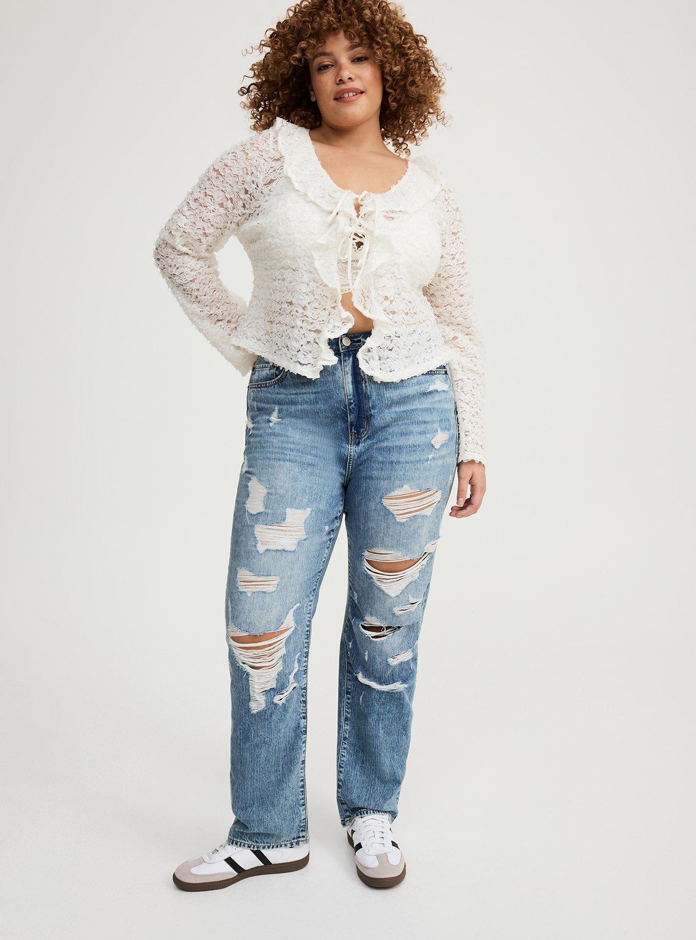 Tie-Front Crochet Top