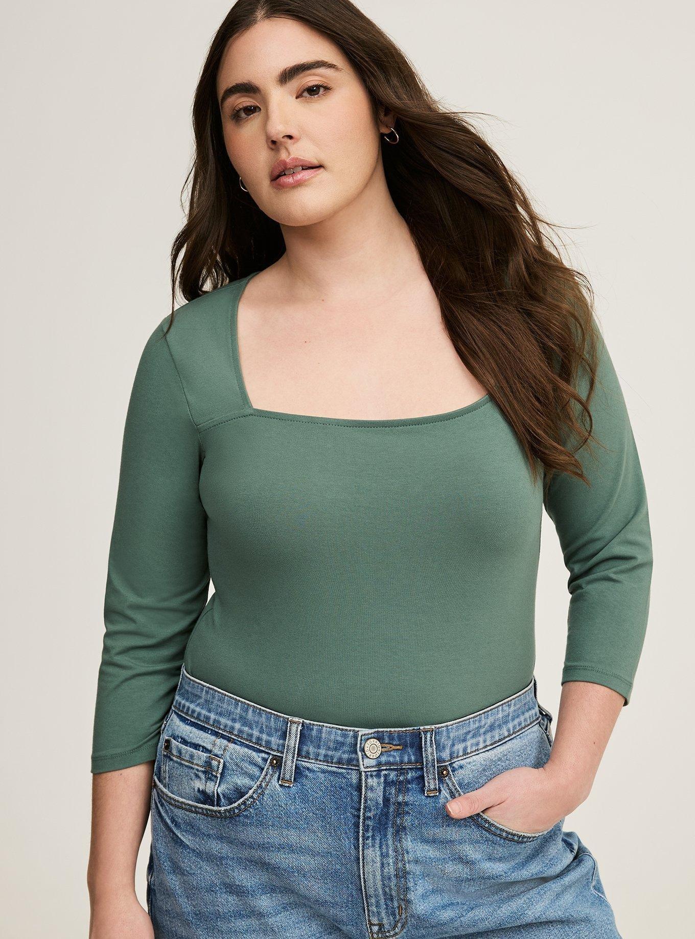 Foxy Square Neck Crop Top