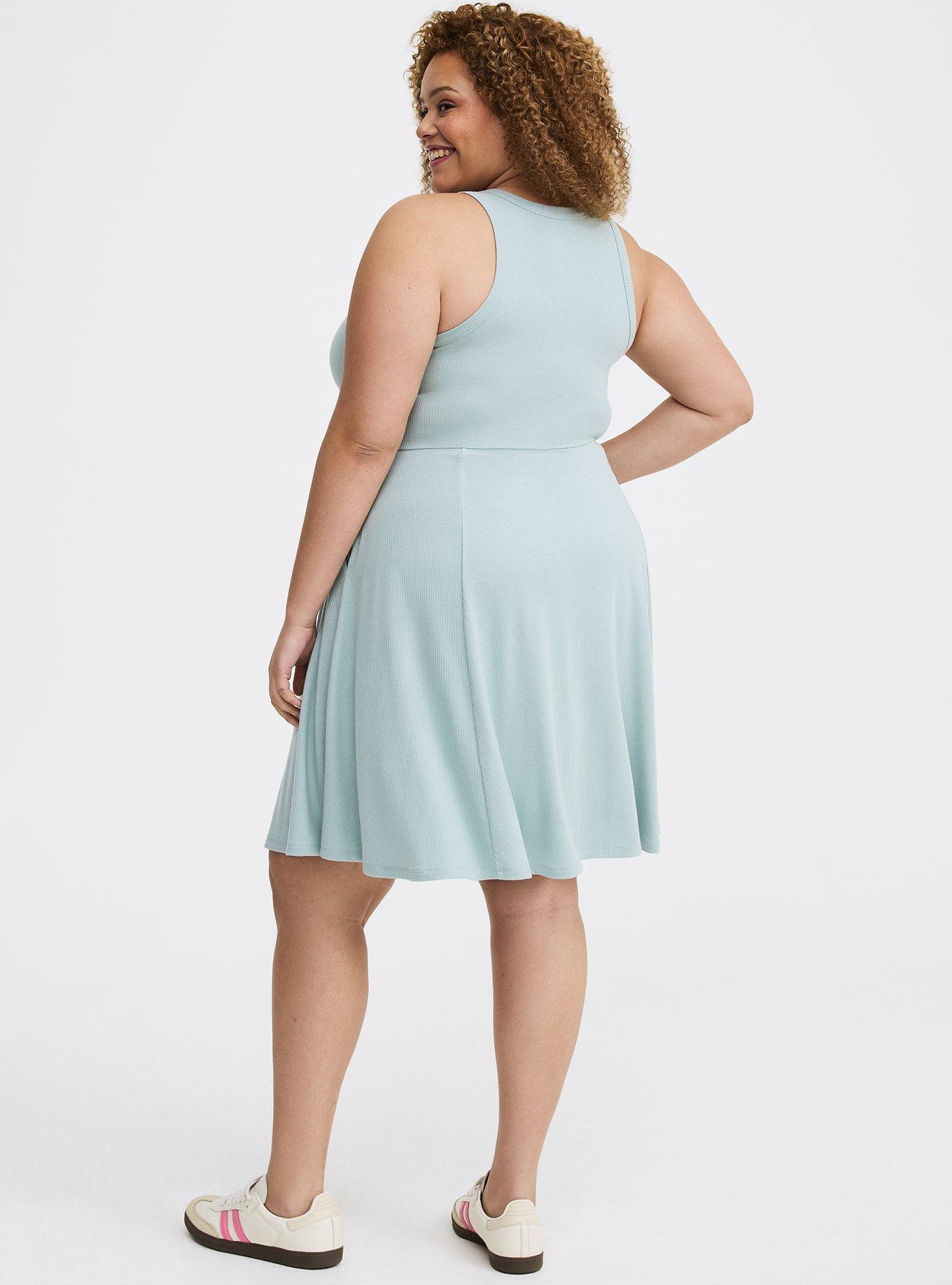 Skater Mini Dress, GRAY MIST, alternate