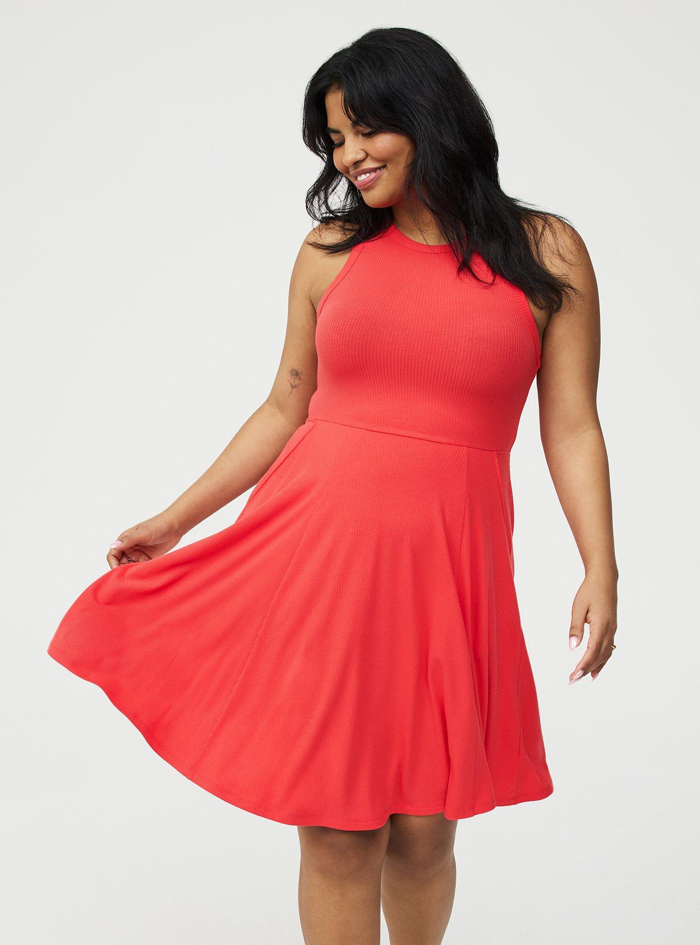 Skater Mini Dress, HIBISCUS, alternate