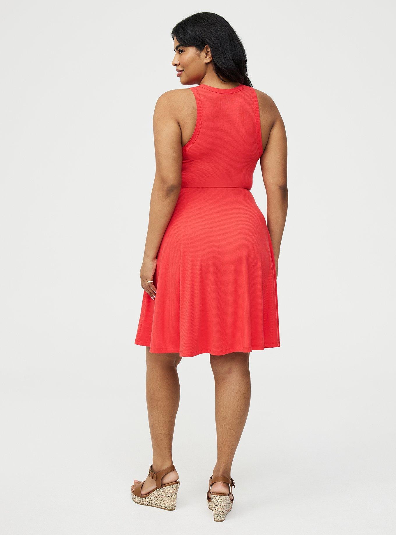 Skater Mini Dress, HIBISCUS, alternate