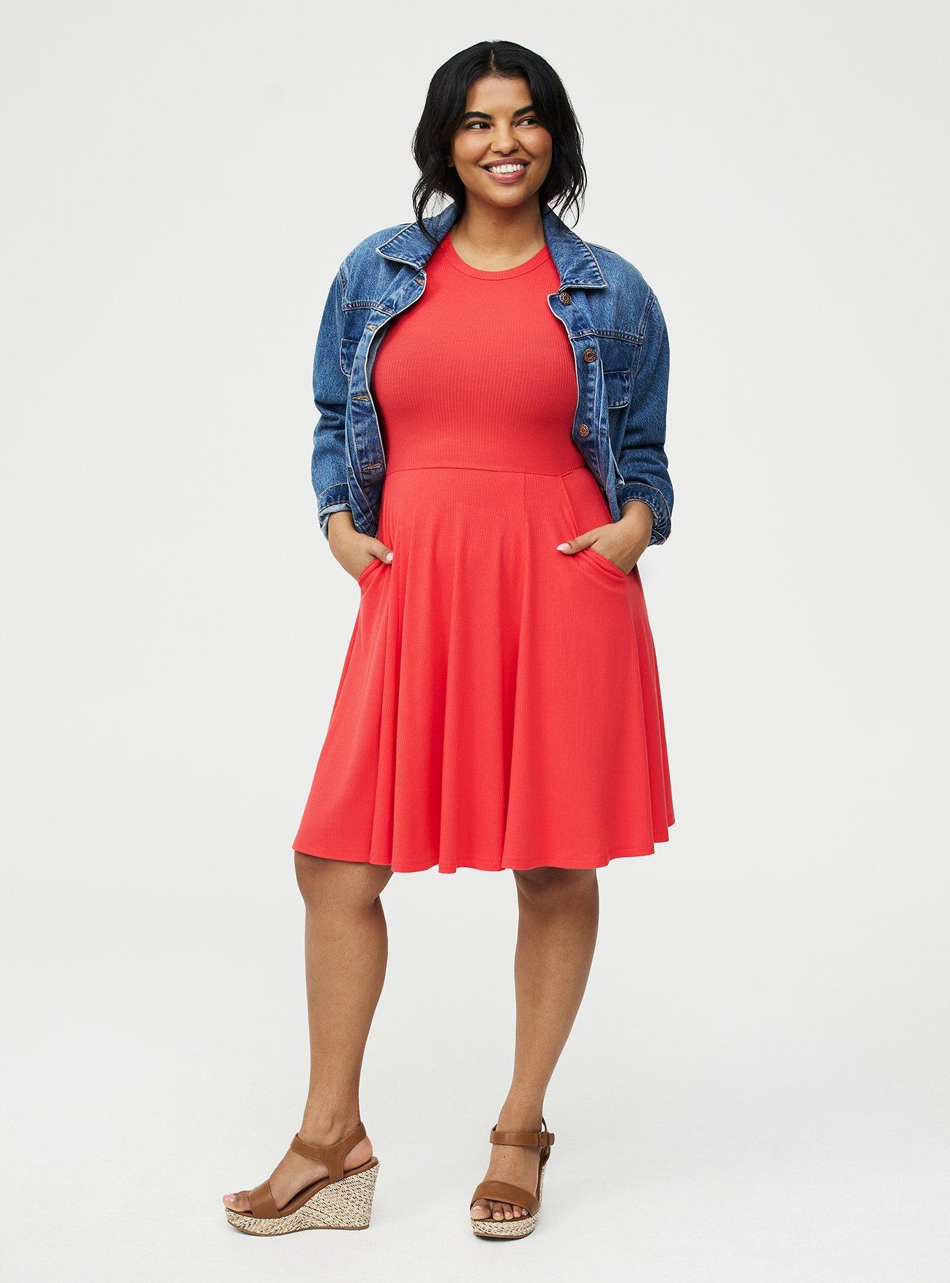 Skater Mini Dress, HIBISCUS, alternate