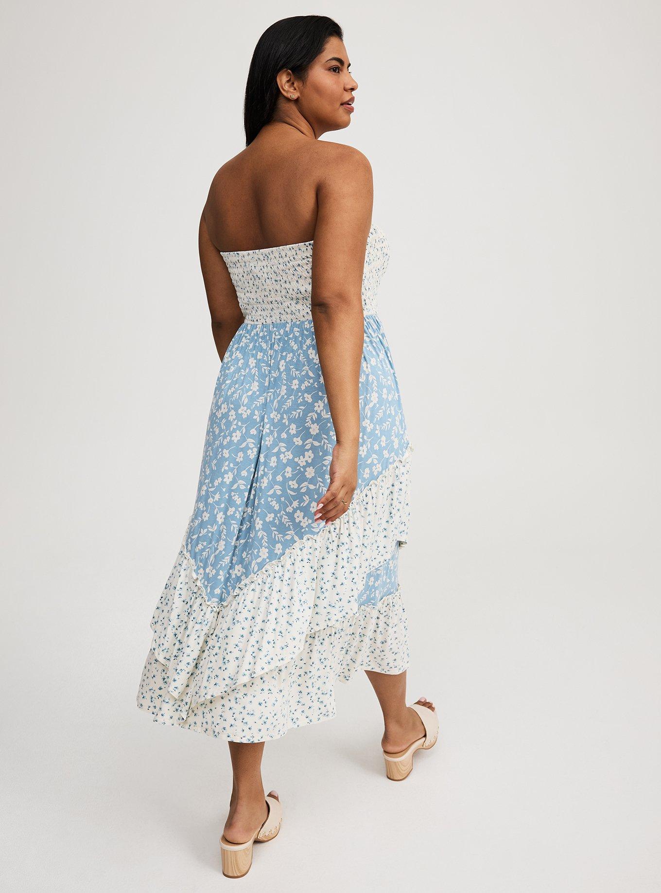 Midi Smocked Tube Dress