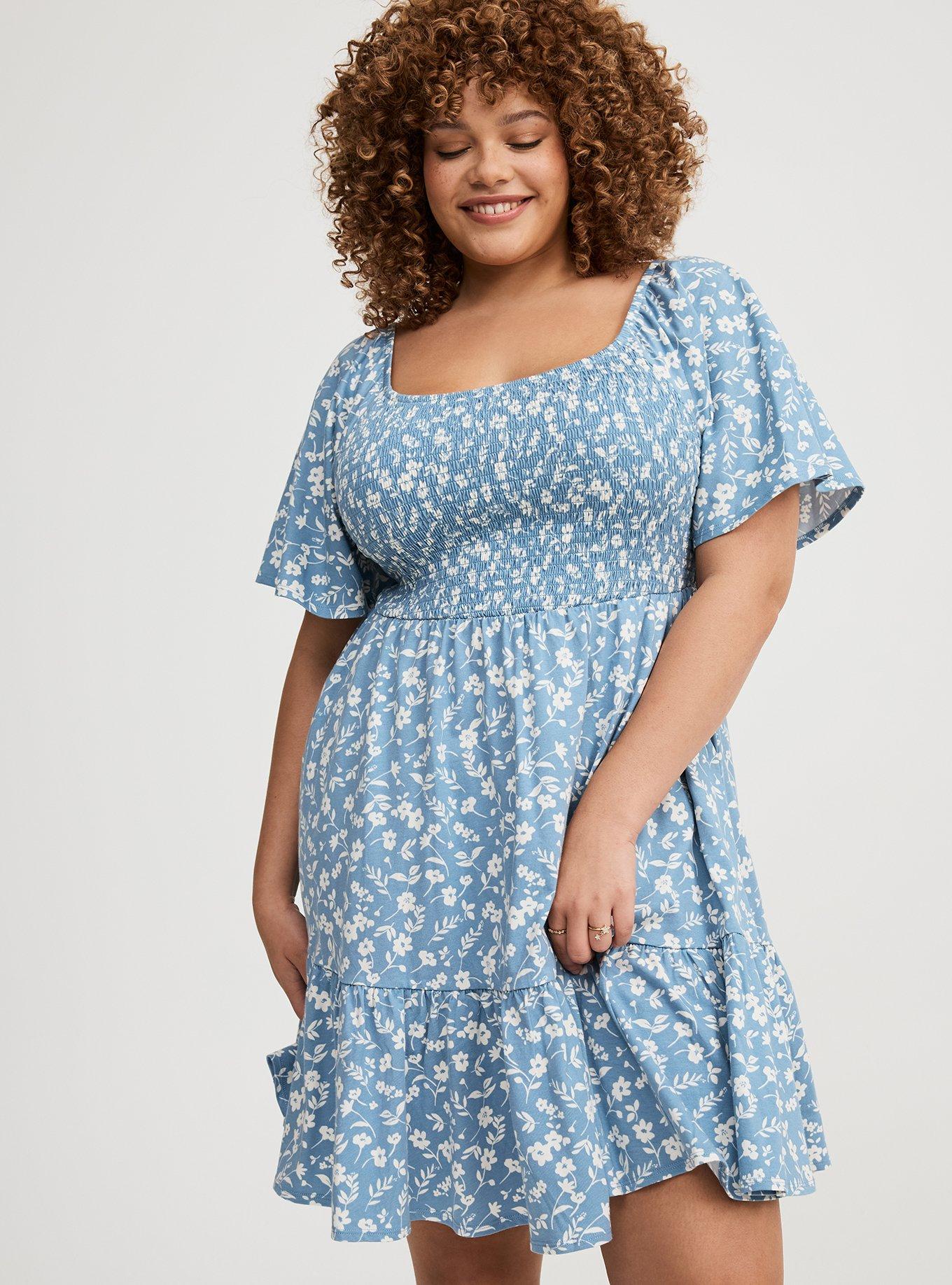 Plus Size - Skater Mini Dress - Torrid