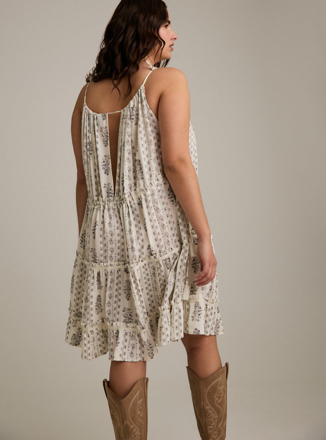 Festi Halter Tassel Dress