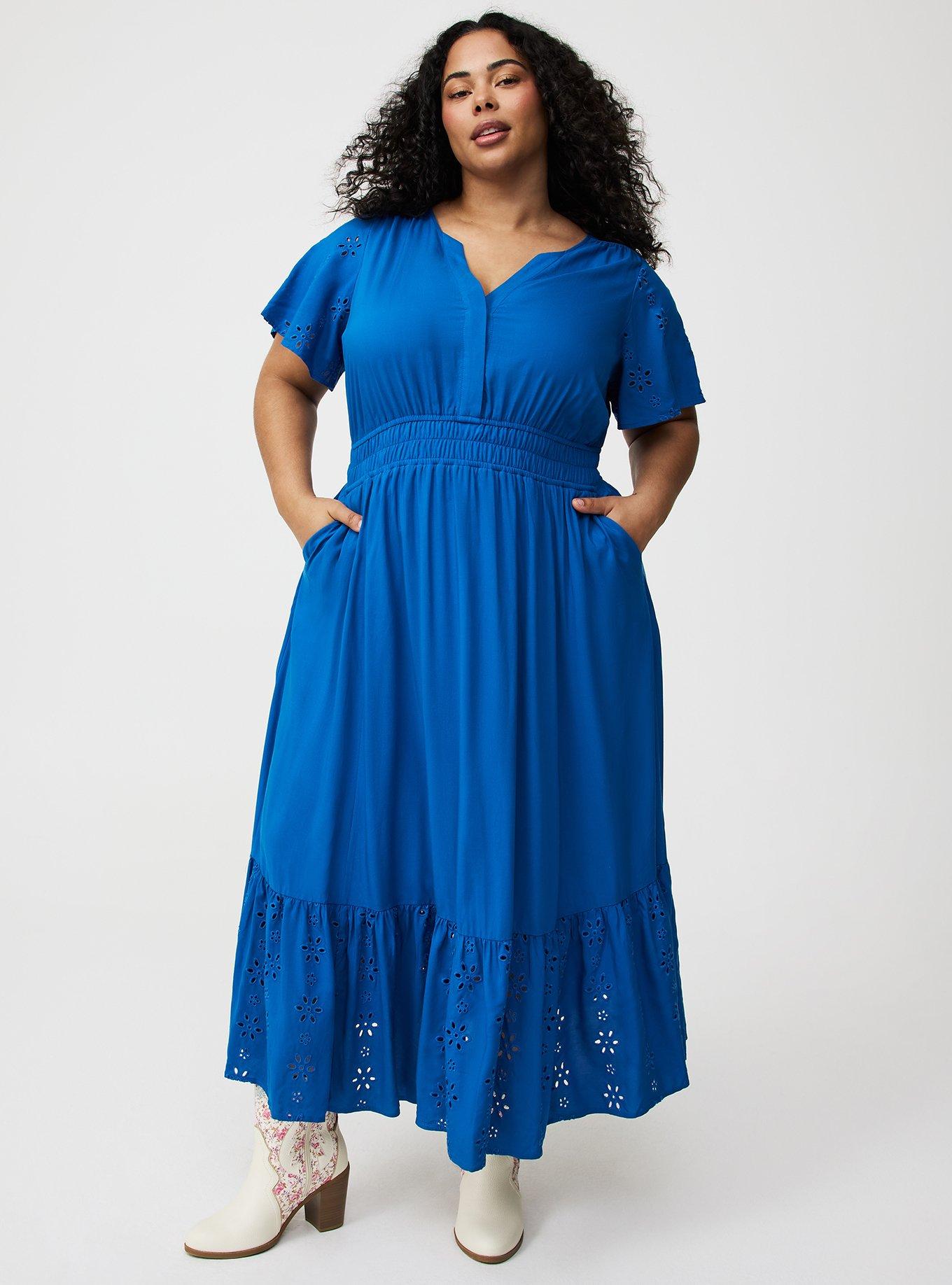 A-Line Maxi Challis Dress