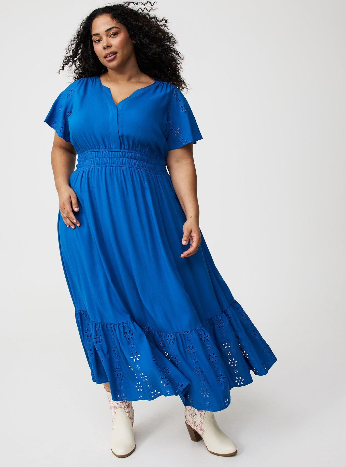 A-Line Maxi Challis Dress