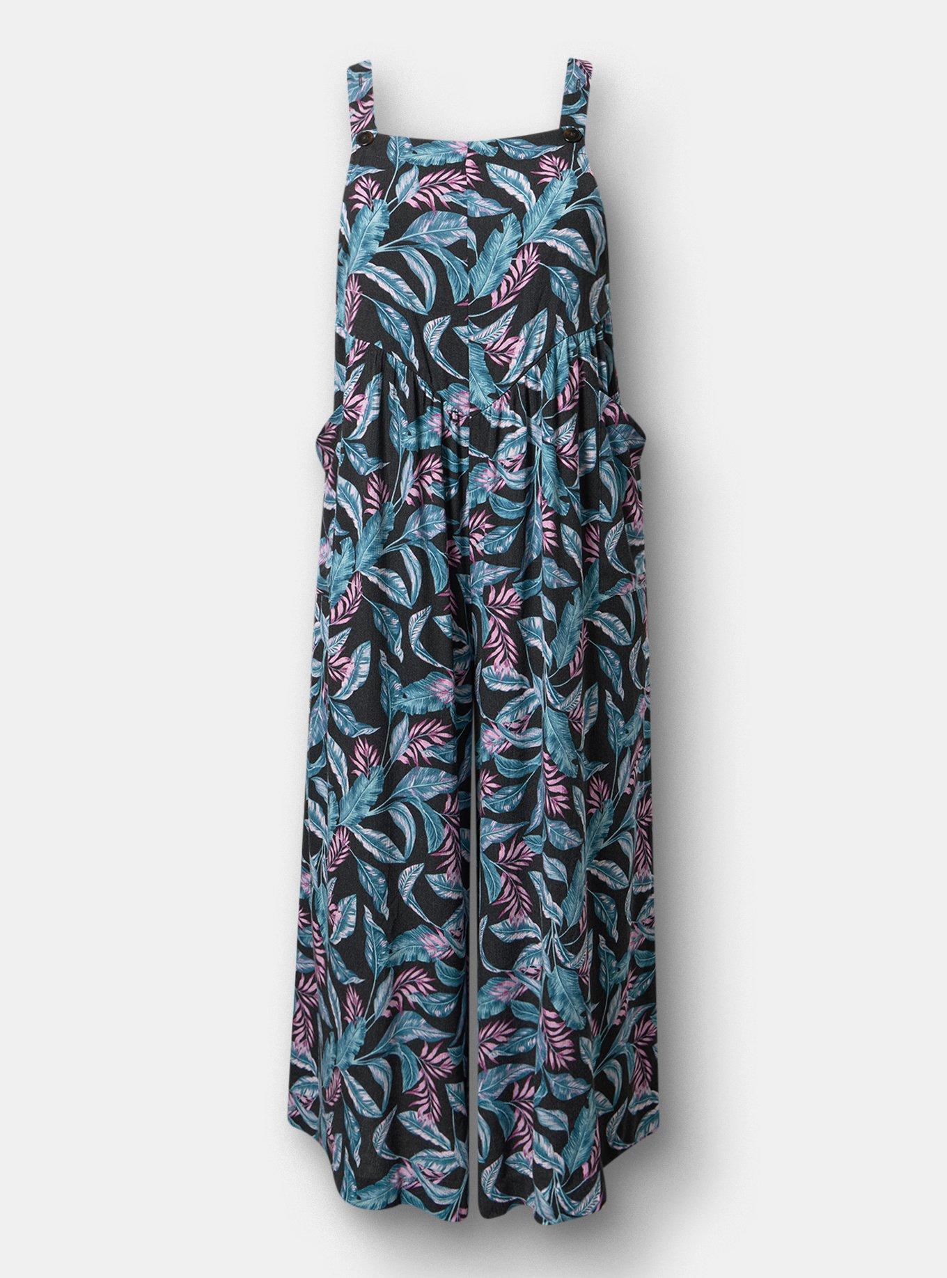 Wide-Leg Overall, PRETTY TROPICAL MULTI, hi-res