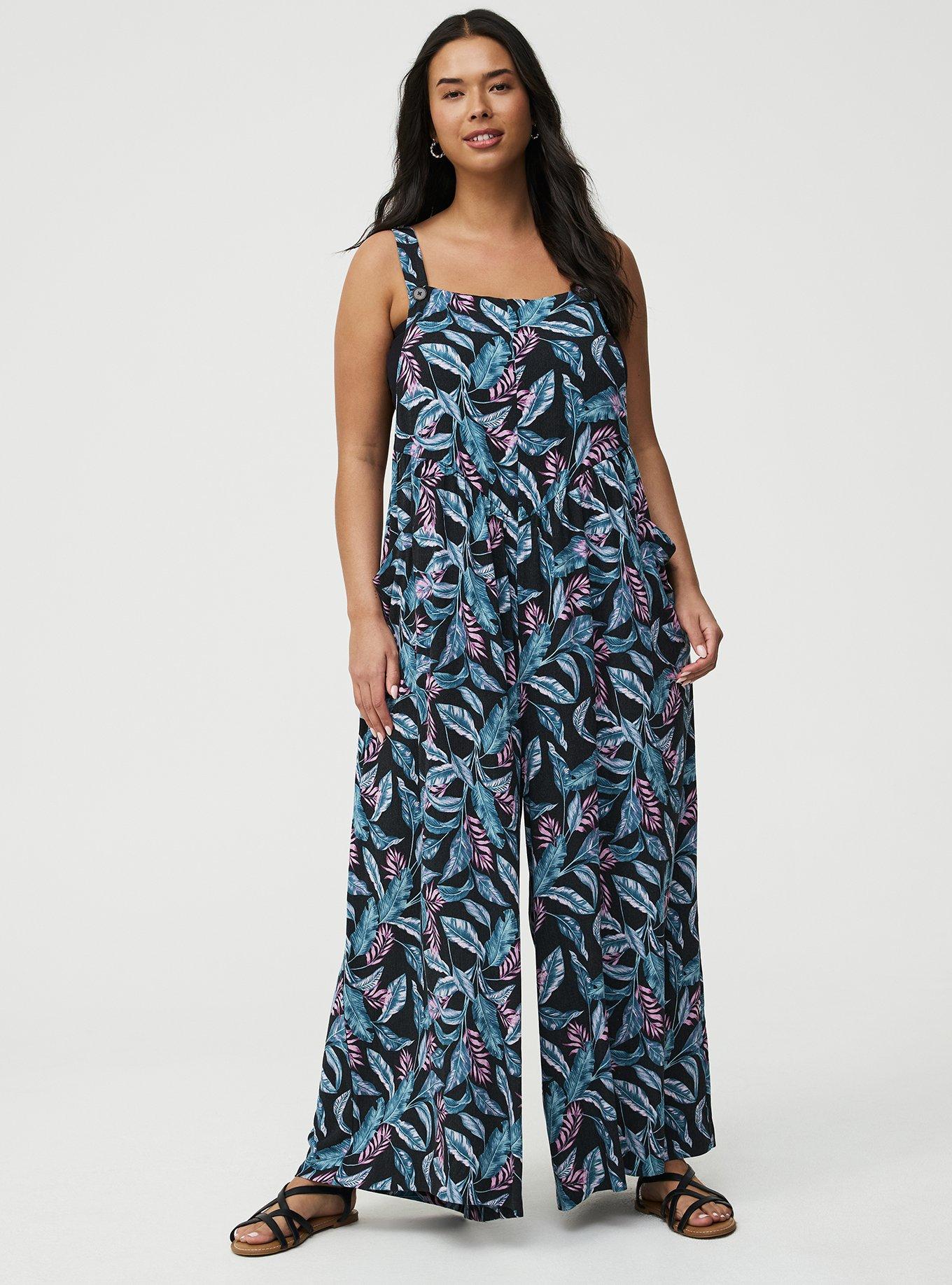 Wide-Leg Overall, PRETTY TROPICAL MULTI, hi-res