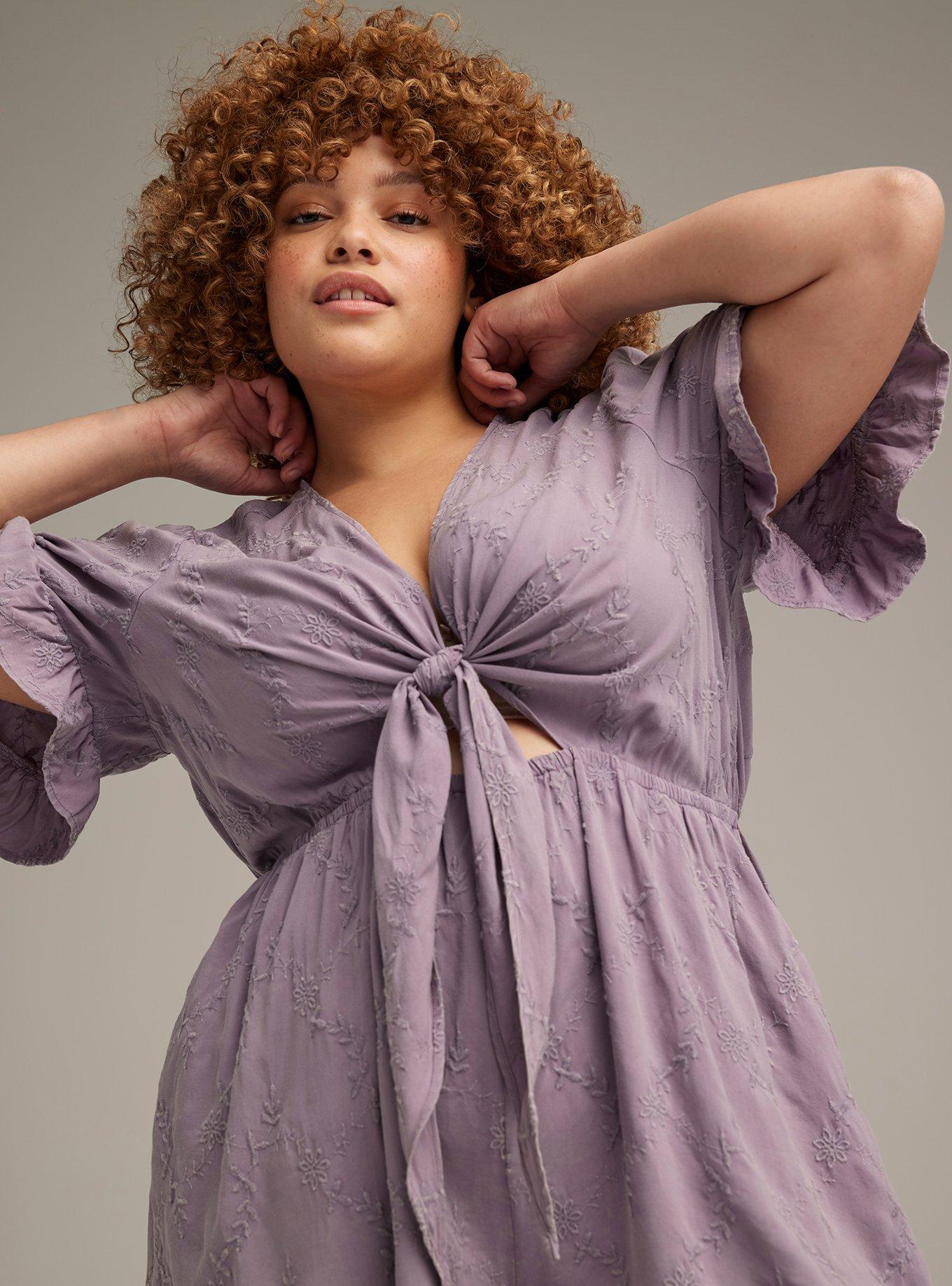 Plus Size - Festi Flutter Sleeve Romper - Torrid Plus Size - Festi Flutter Sleeve Romper - Torrid