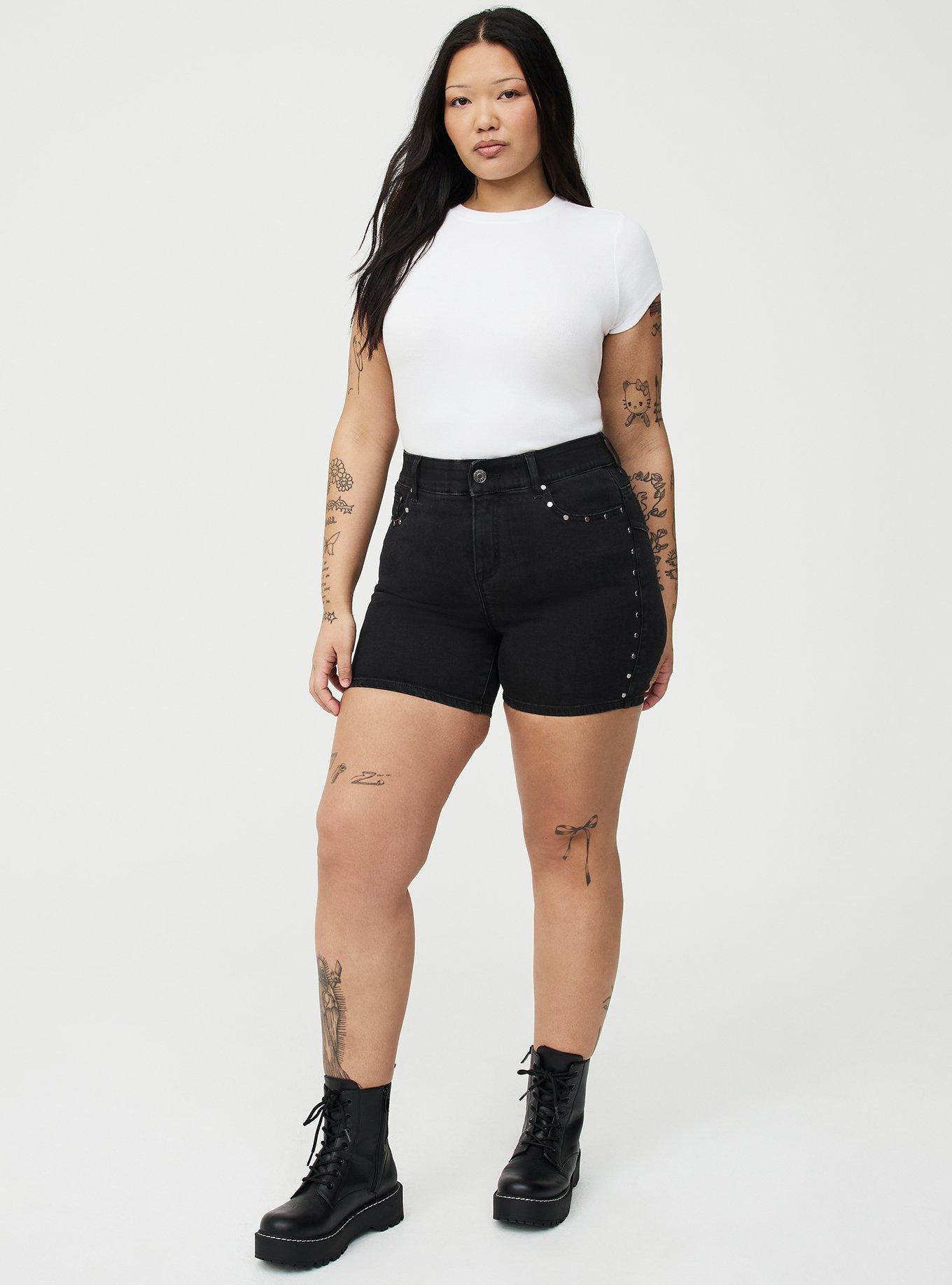 5'' Bombshell High-Rise Short, WASHED BLACK, hi-res