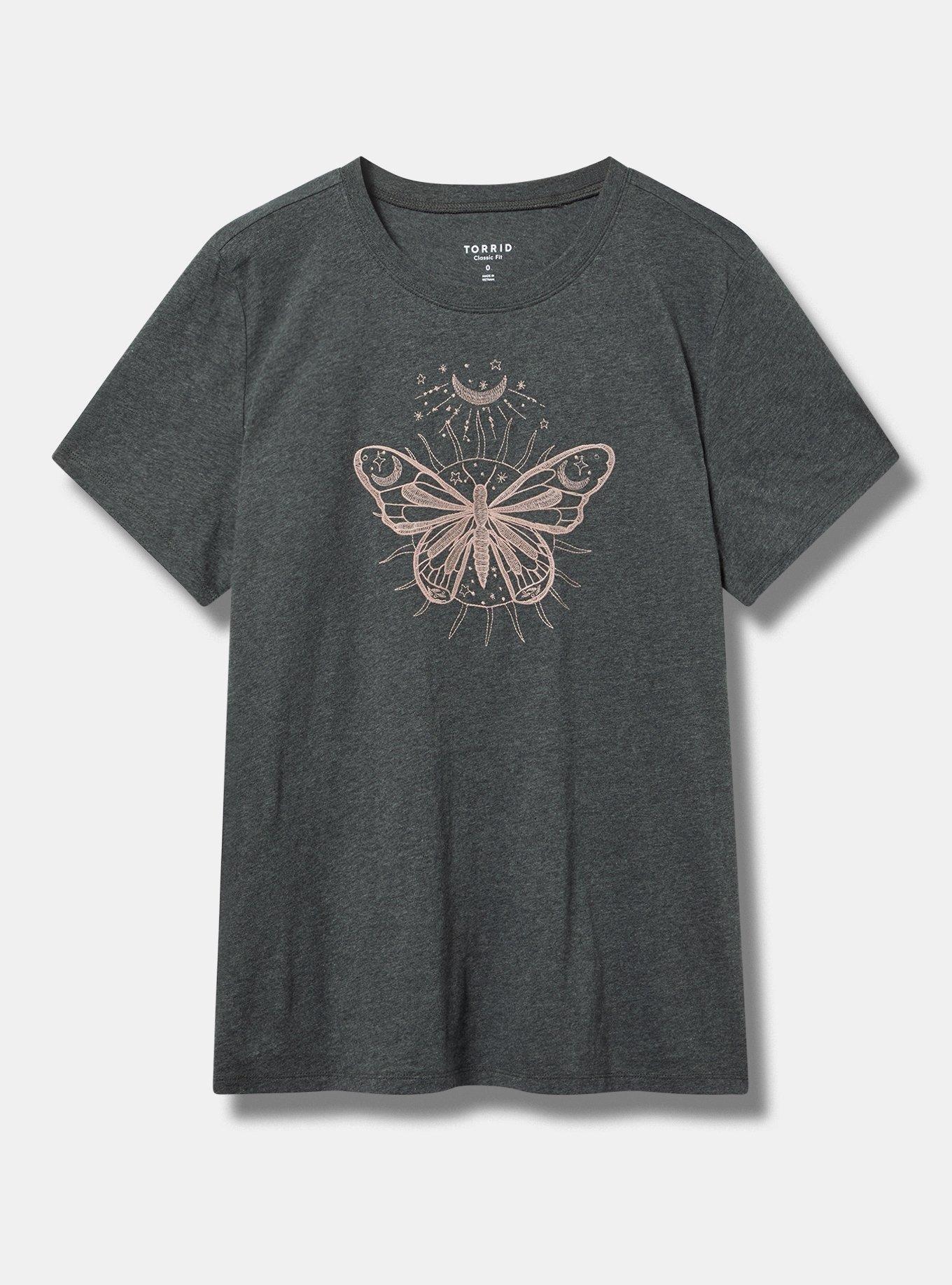 Celestial Butterfly Heritage Jersey Embroidered Tee