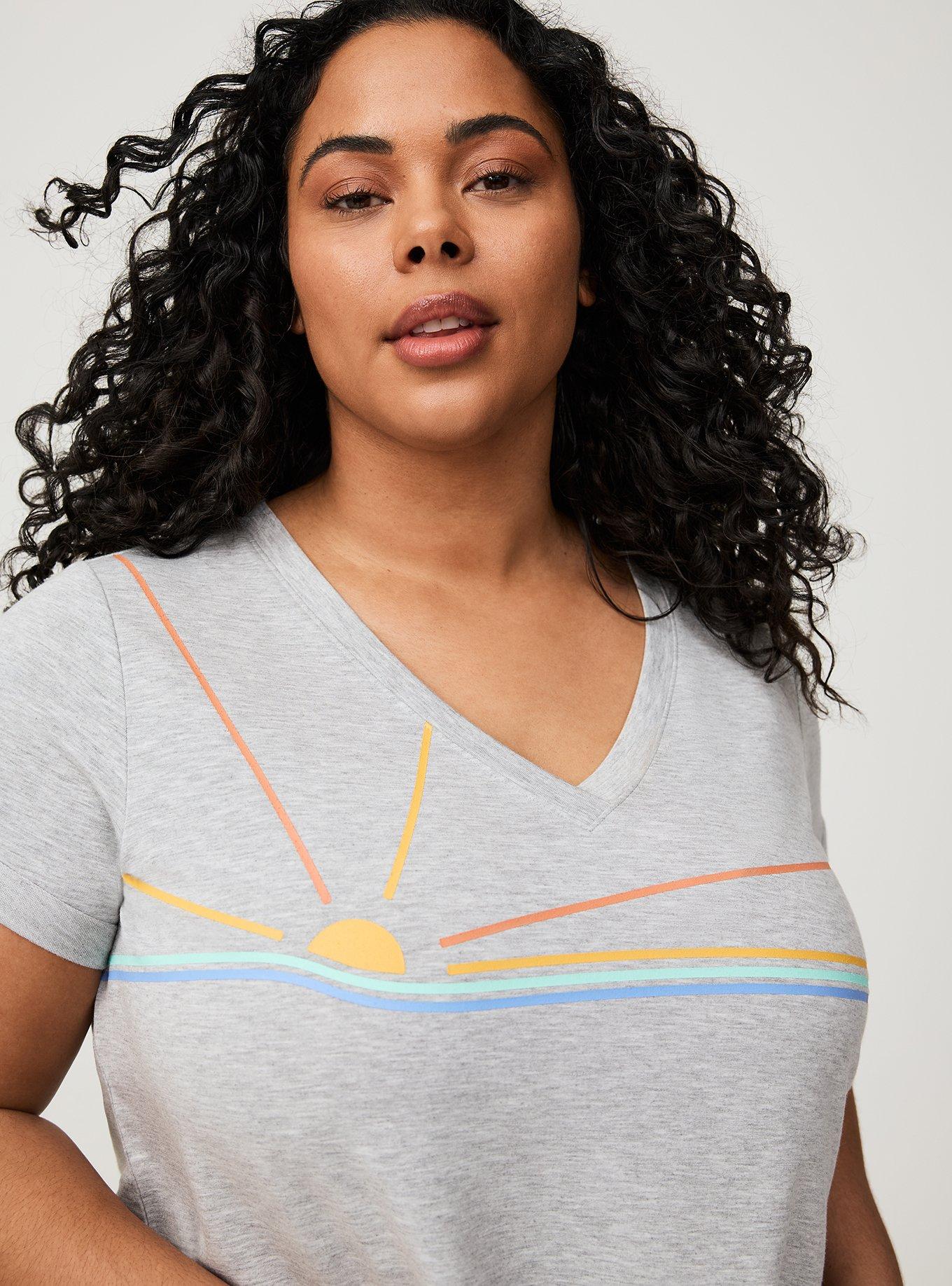 Lightweight French Terry V-Neck Lounge Tee