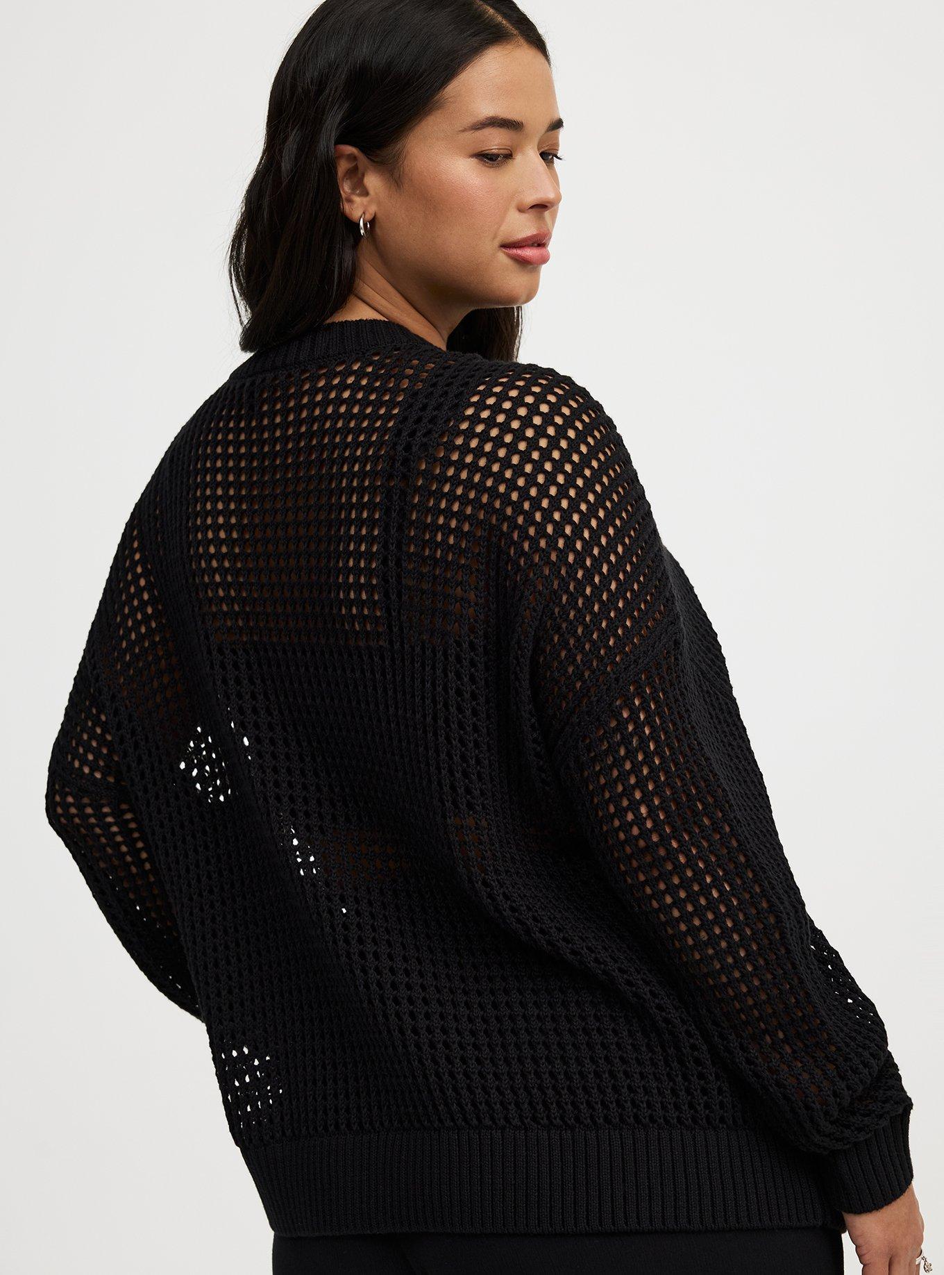 Plus Size - Open Stitch Pullover Sweater - Torrid